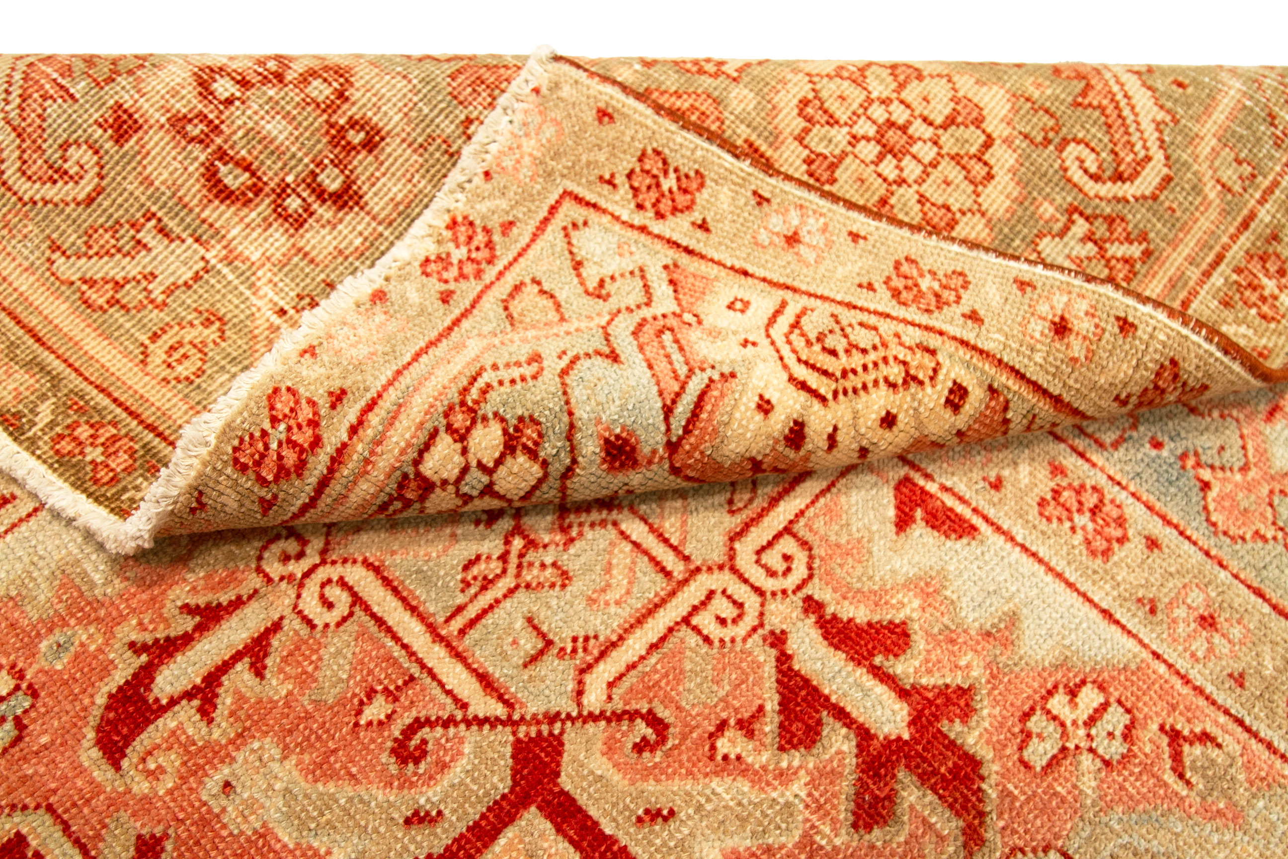 Thumbnail 4 for Antique Persian Heriz Traditional Rug 92710