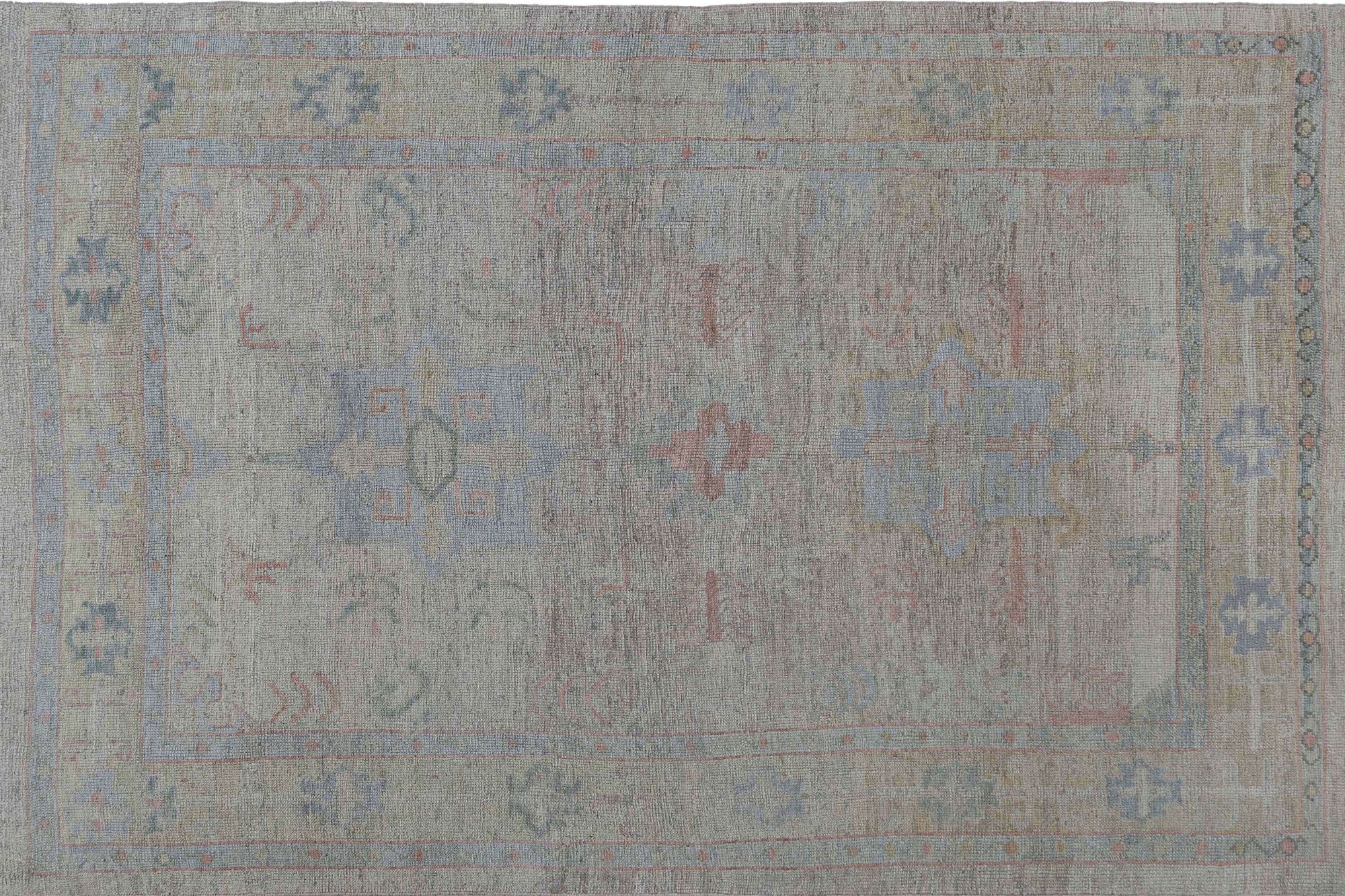 Thumbnail 3 for Turkey Oushak Tribal Rug 95441