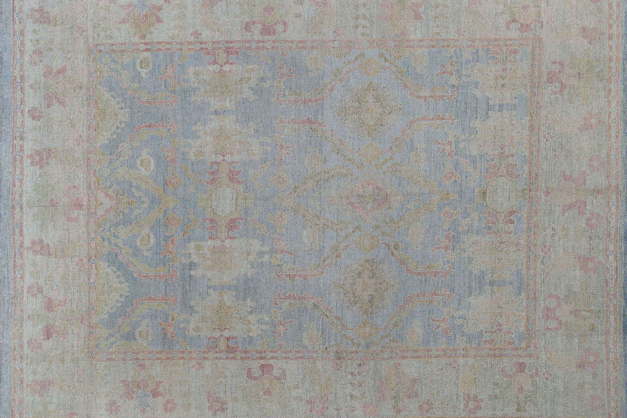 Thumbnail 9 for Turkey Oushak Tribal Rug 95444