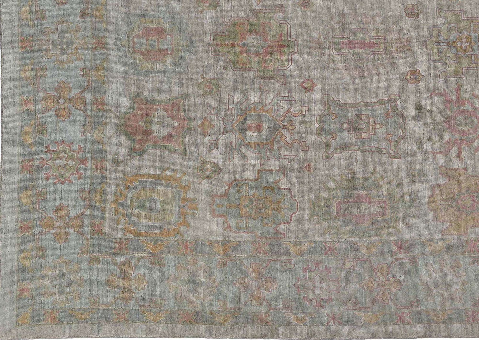 Thumbnail 5 for Turkey Oushak Tribal Rug 95448