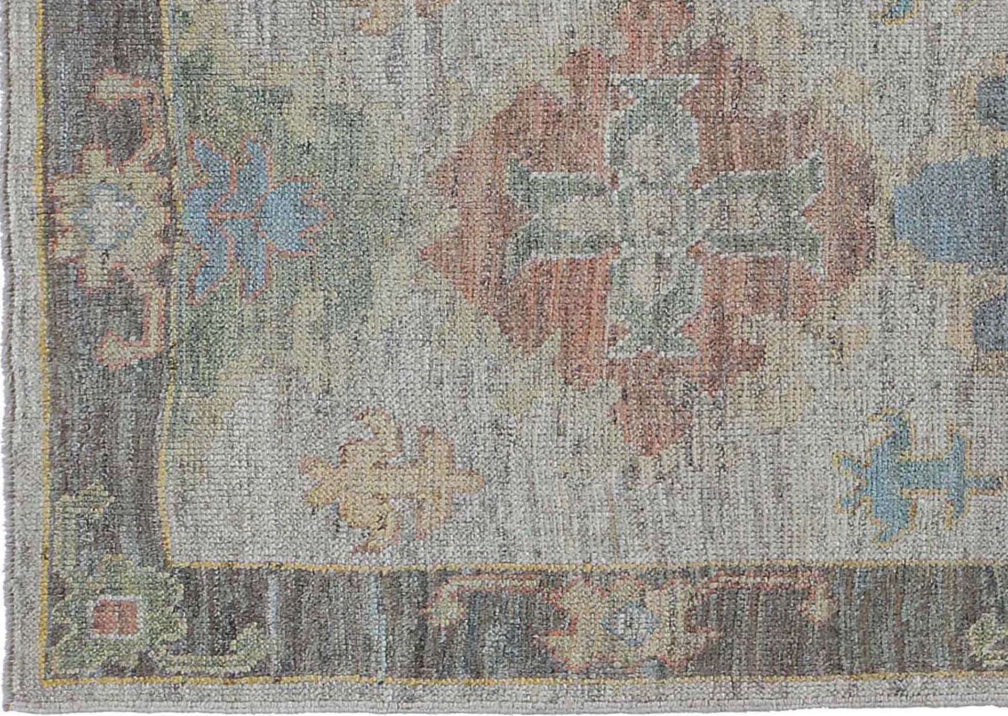 Thumbnail 8 for Turkey Oushak Tribal Rug 95437