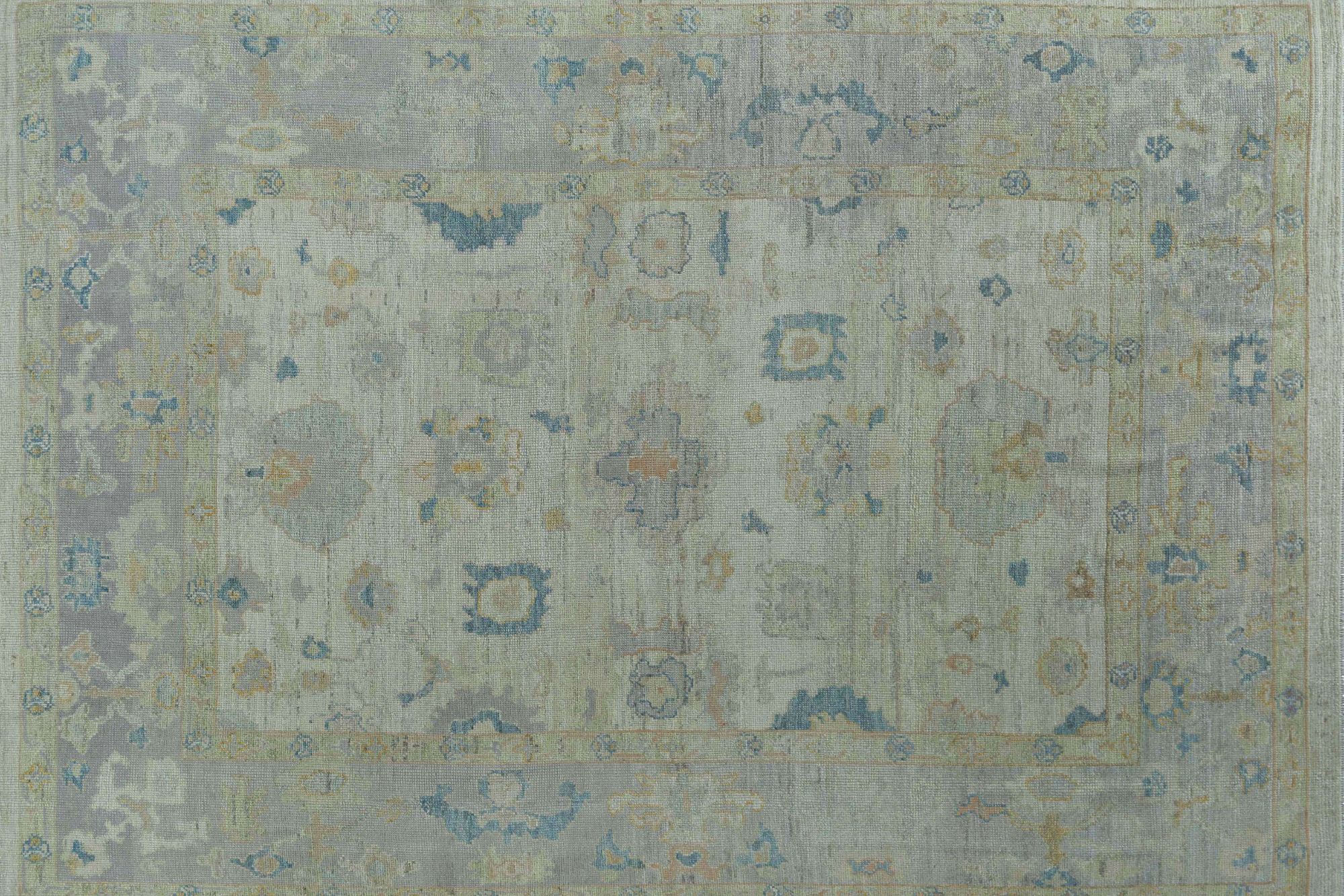 Thumbnail 6 for Turkey Oushak Tribal Rug 95438