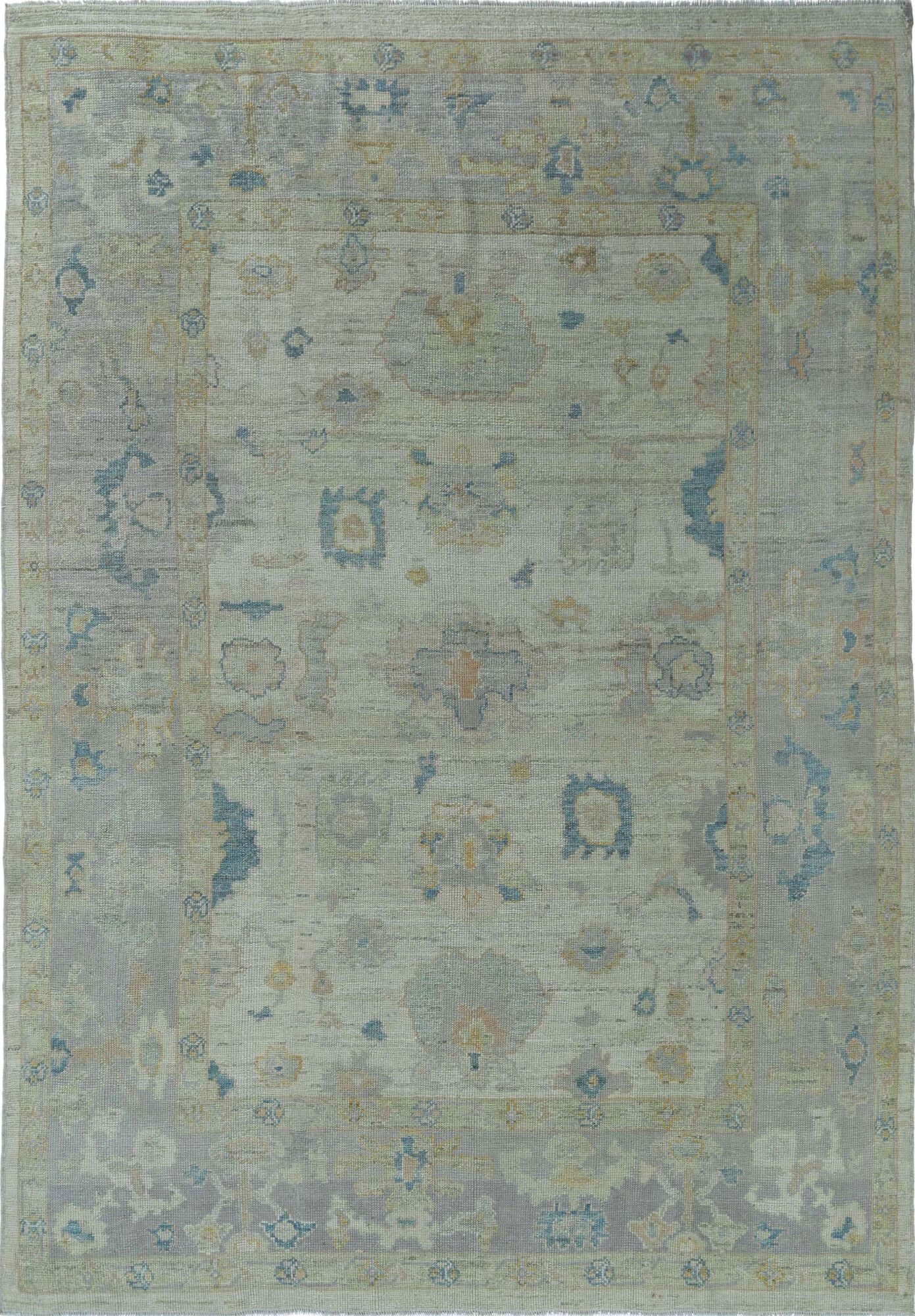 Thumbnail 9 for Turkey Oushak Tribal Rug 95438