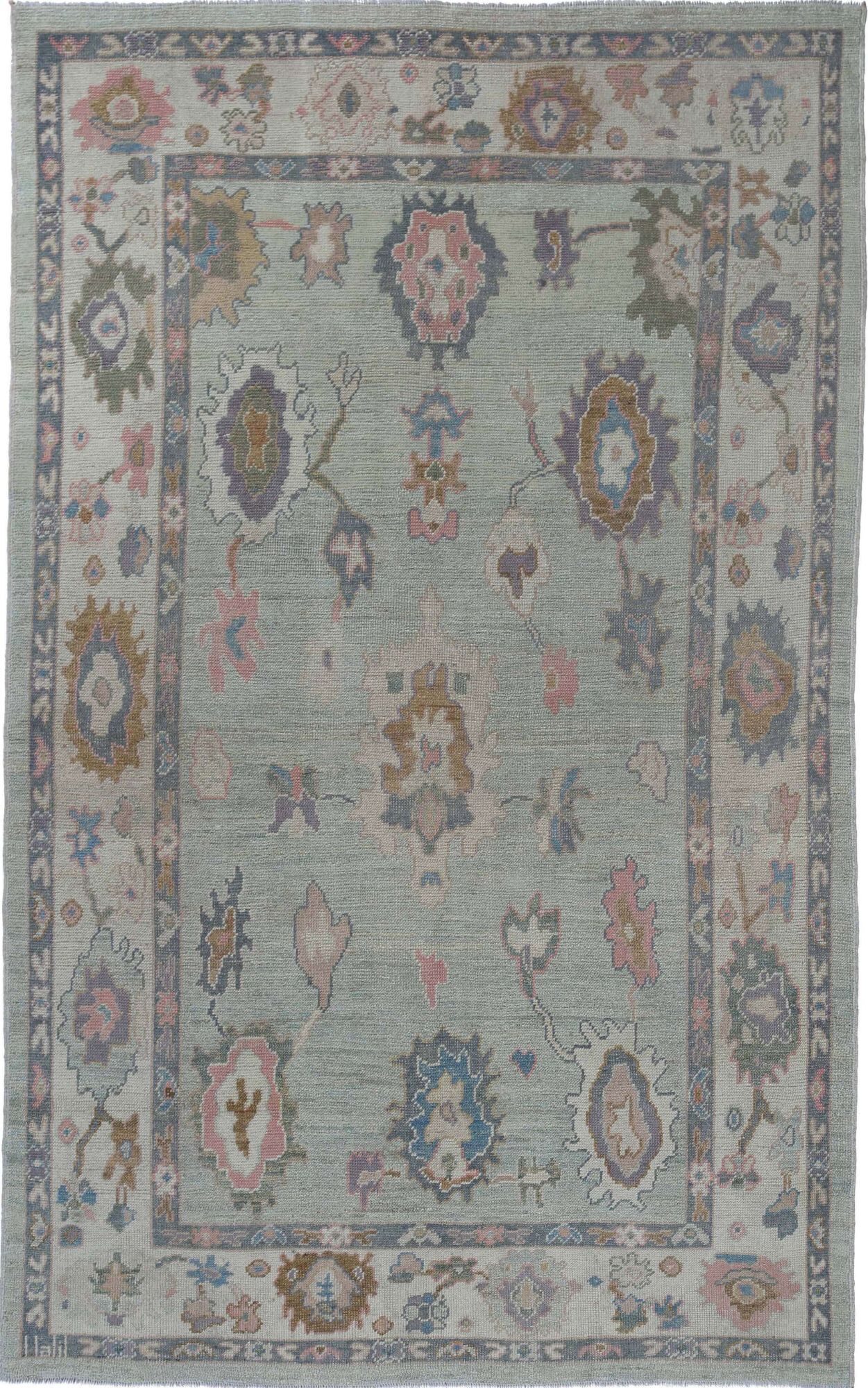 Thumbnail 15 for Turkey Oushak Tribal Rug 95440