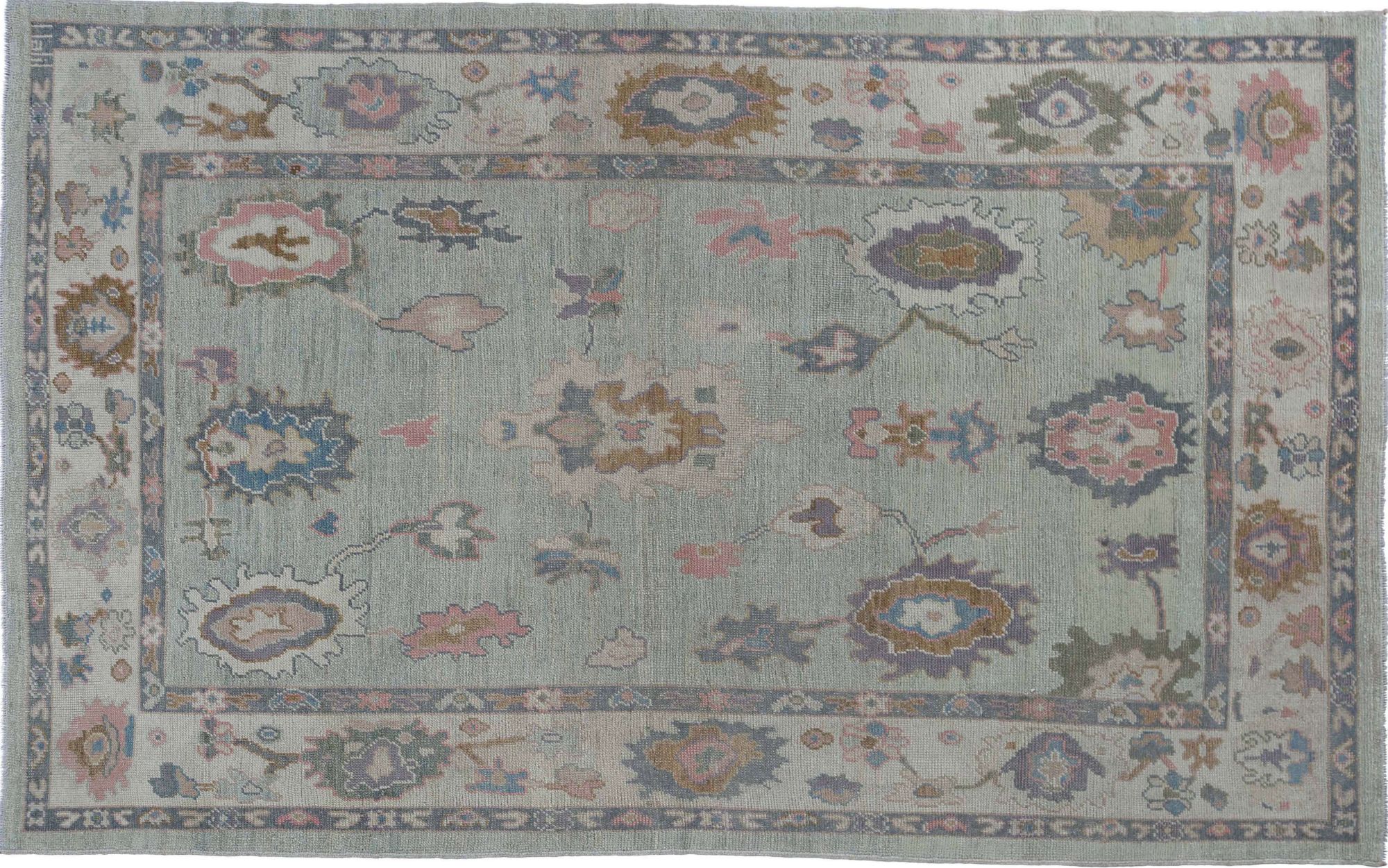 Thumbnail 14 for Turkey Oushak Tribal Rug 95440