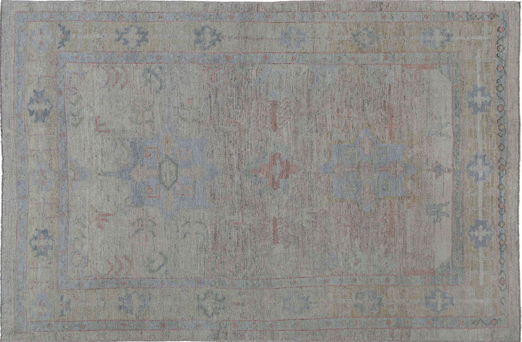 Thumbnail 10 for Turkey Oushak Tribal Rug 95441