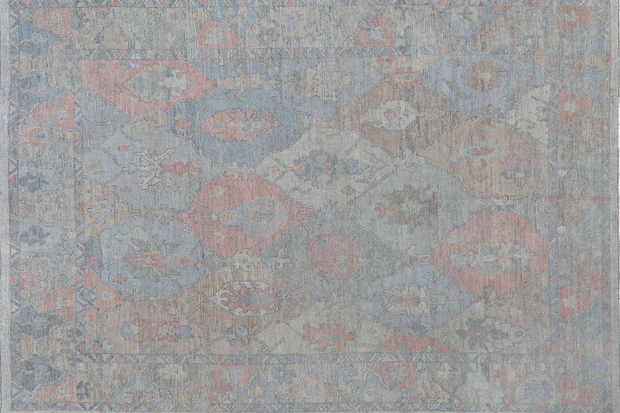 Thumbnail 2 for Turkey Oushak Tribal Rug 95443