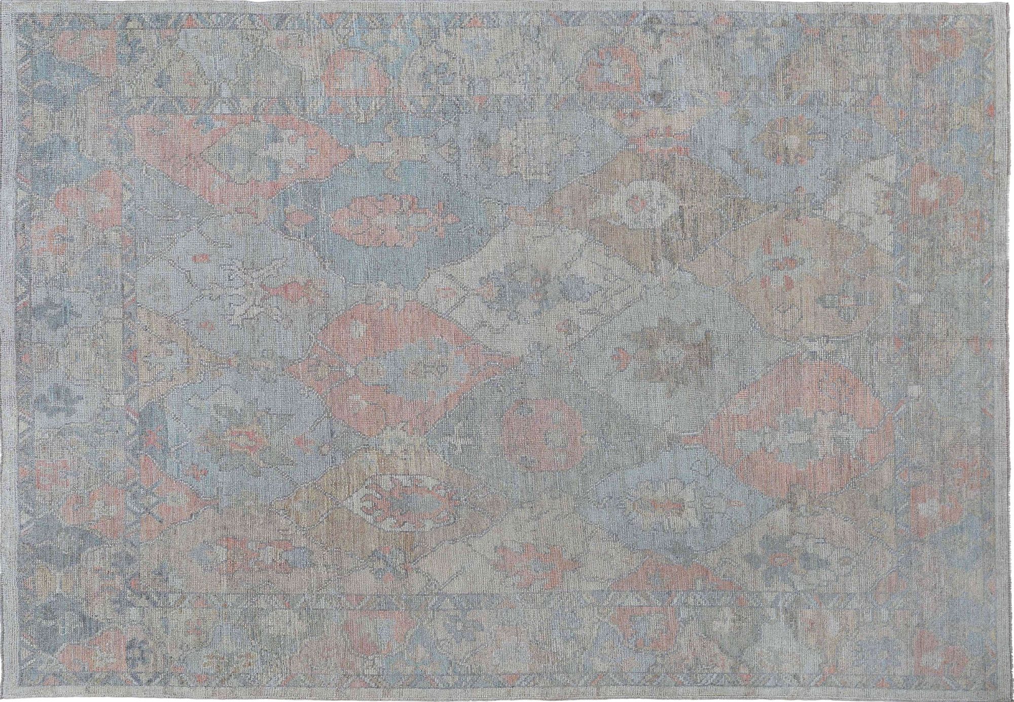 Thumbnail 9 for Turkey Oushak Tribal Rug 95443