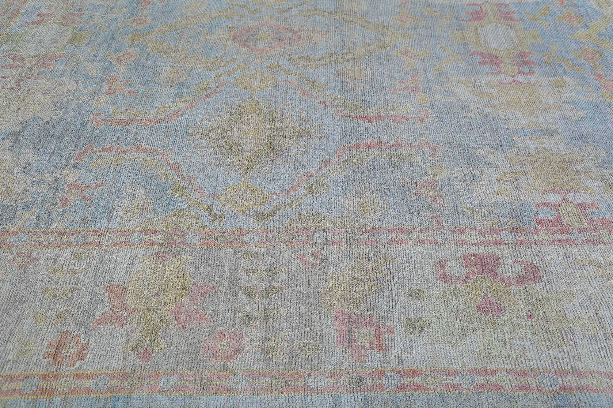 Thumbnail 2 for Turkey Oushak Tribal Rug 95444