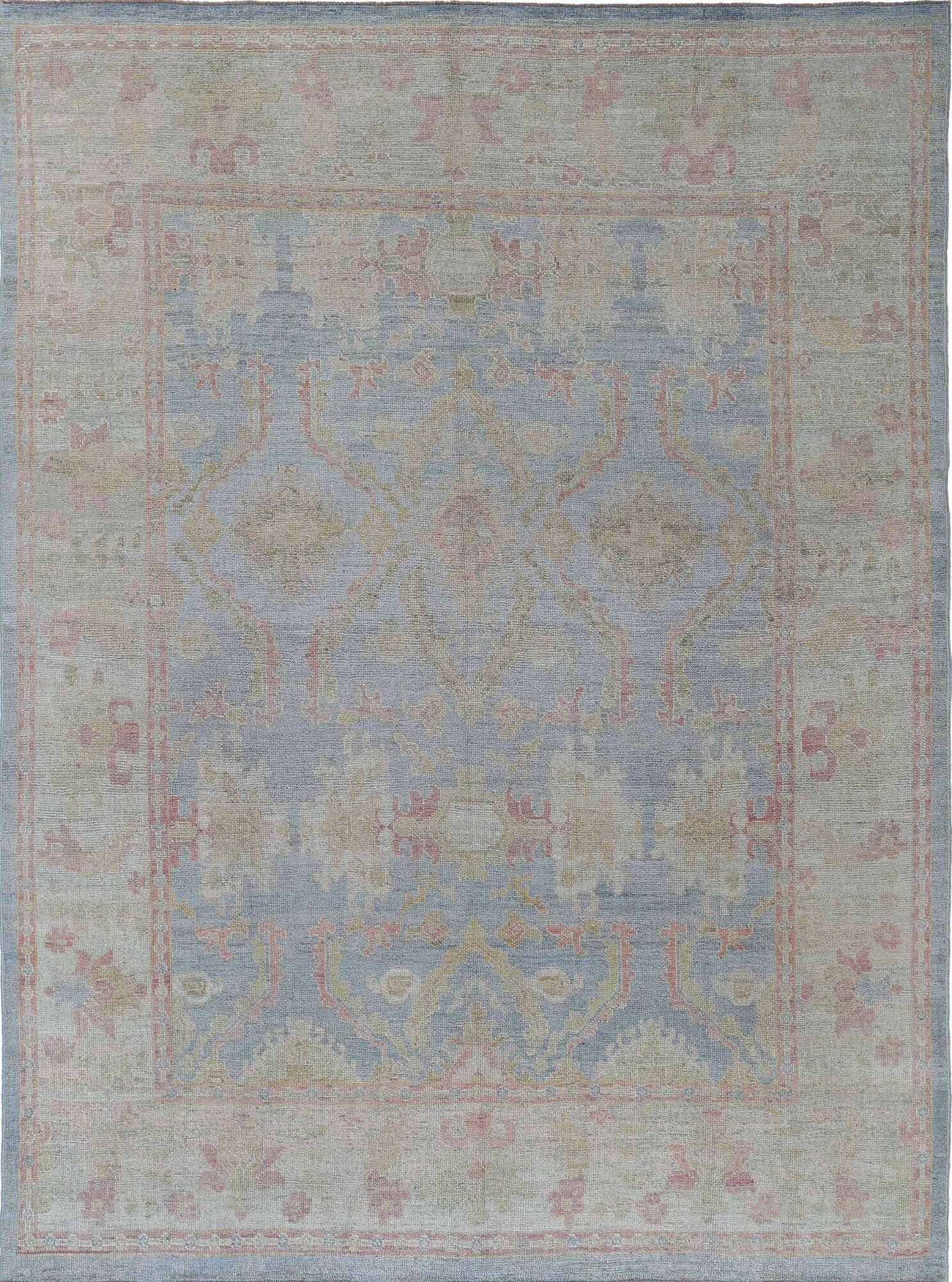 Thumbnail 6 for Turkey Oushak Tribal Rug 95444