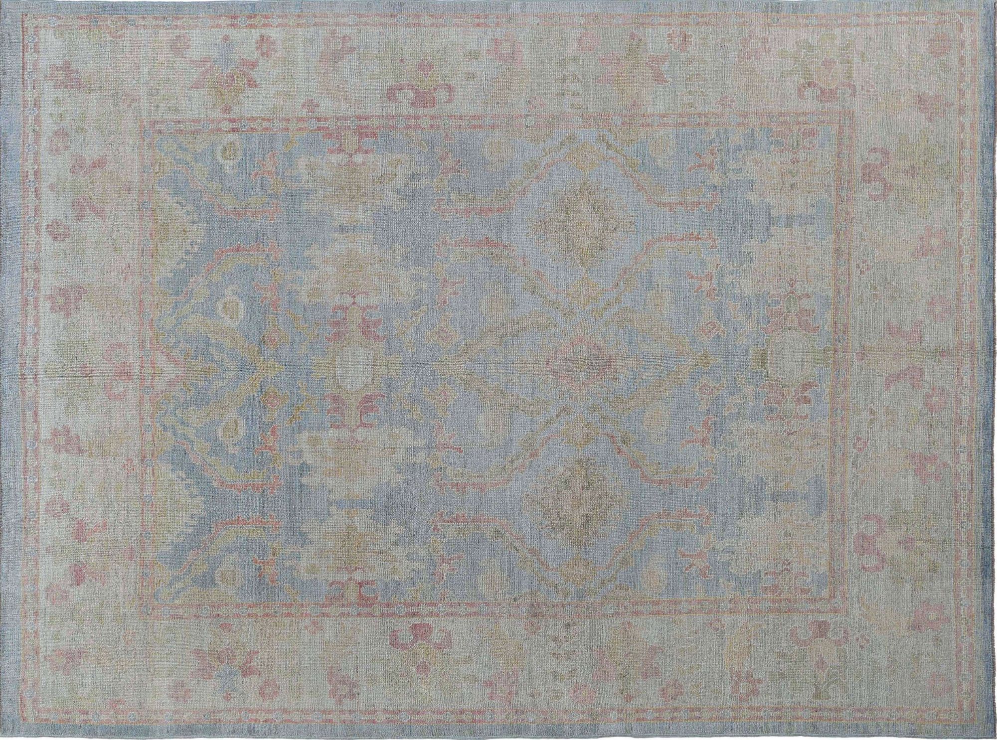 Thumbnail 3 for Turkey Oushak Tribal Rug 95444