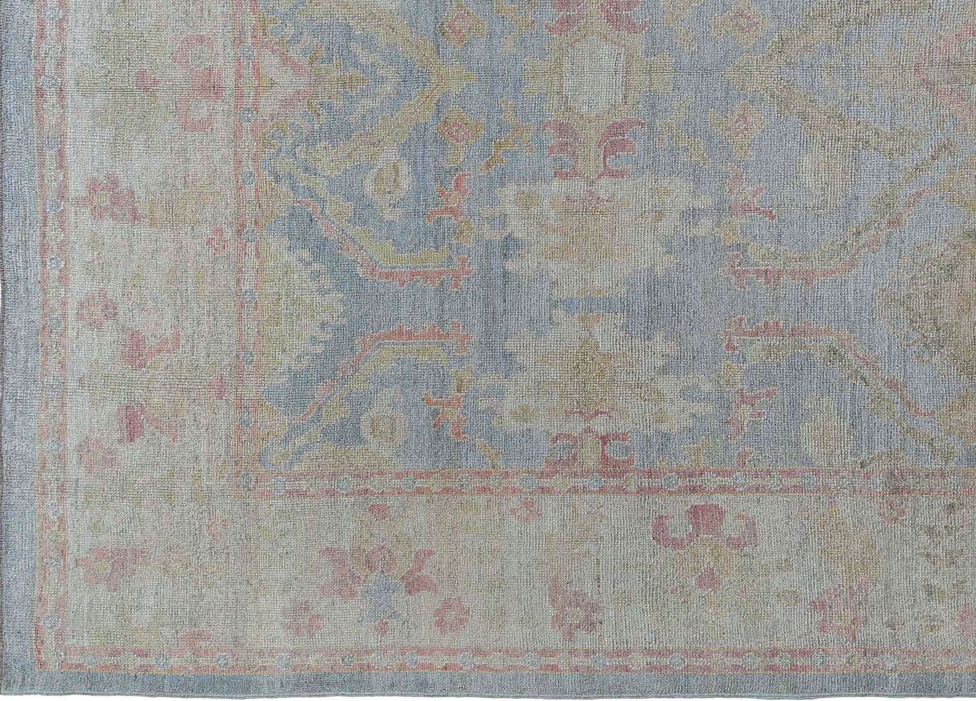 Thumbnail 8 for Turkey Oushak Tribal Rug 95444