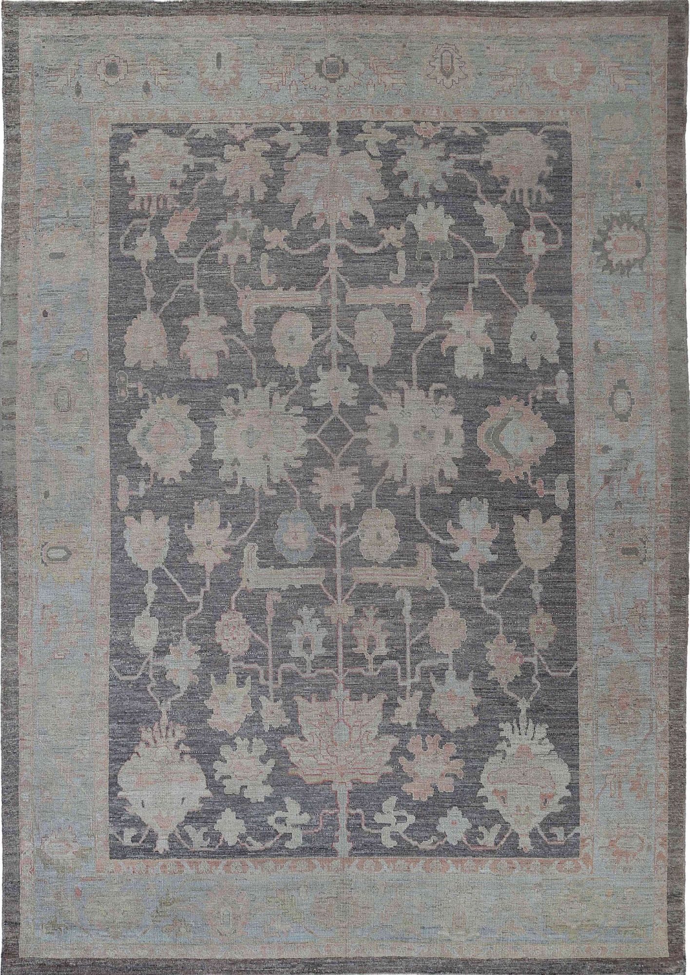 Thumbnail 10 for Turkey Oushak Tribal Rug 95445