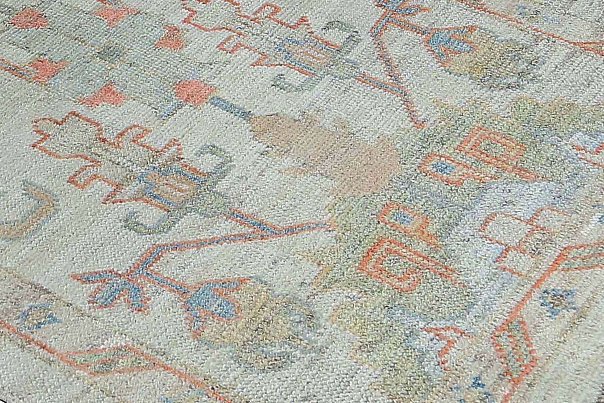 Thumbnail 5 for Turkey Oushak Tribal Rug 95446