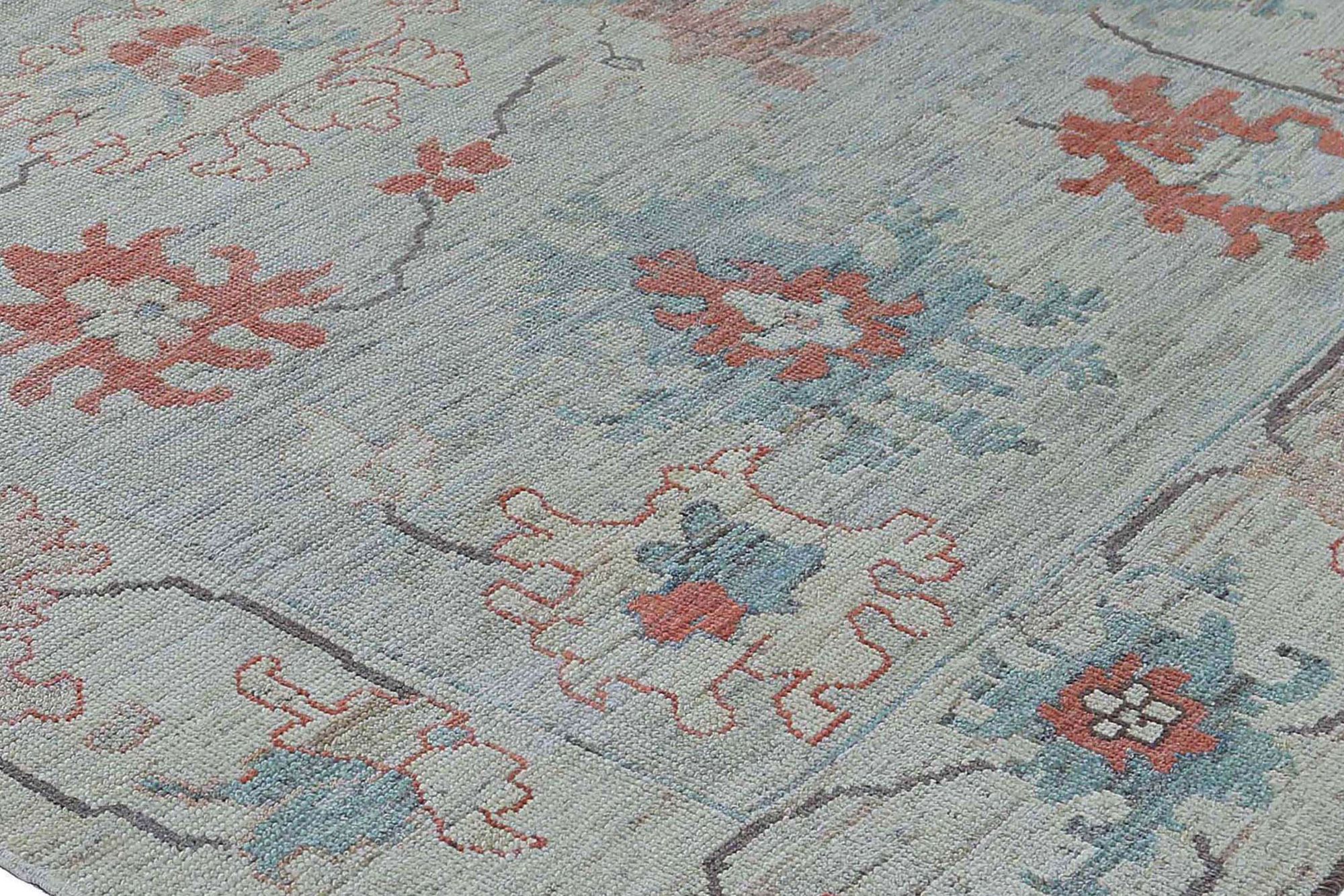 Thumbnail 15 for Turkey Oushak Tribal Rug 95449