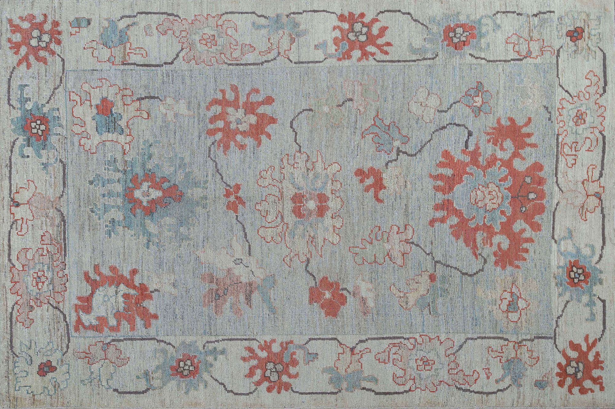 Thumbnail 6 for Turkey Oushak Tribal Rug 95449