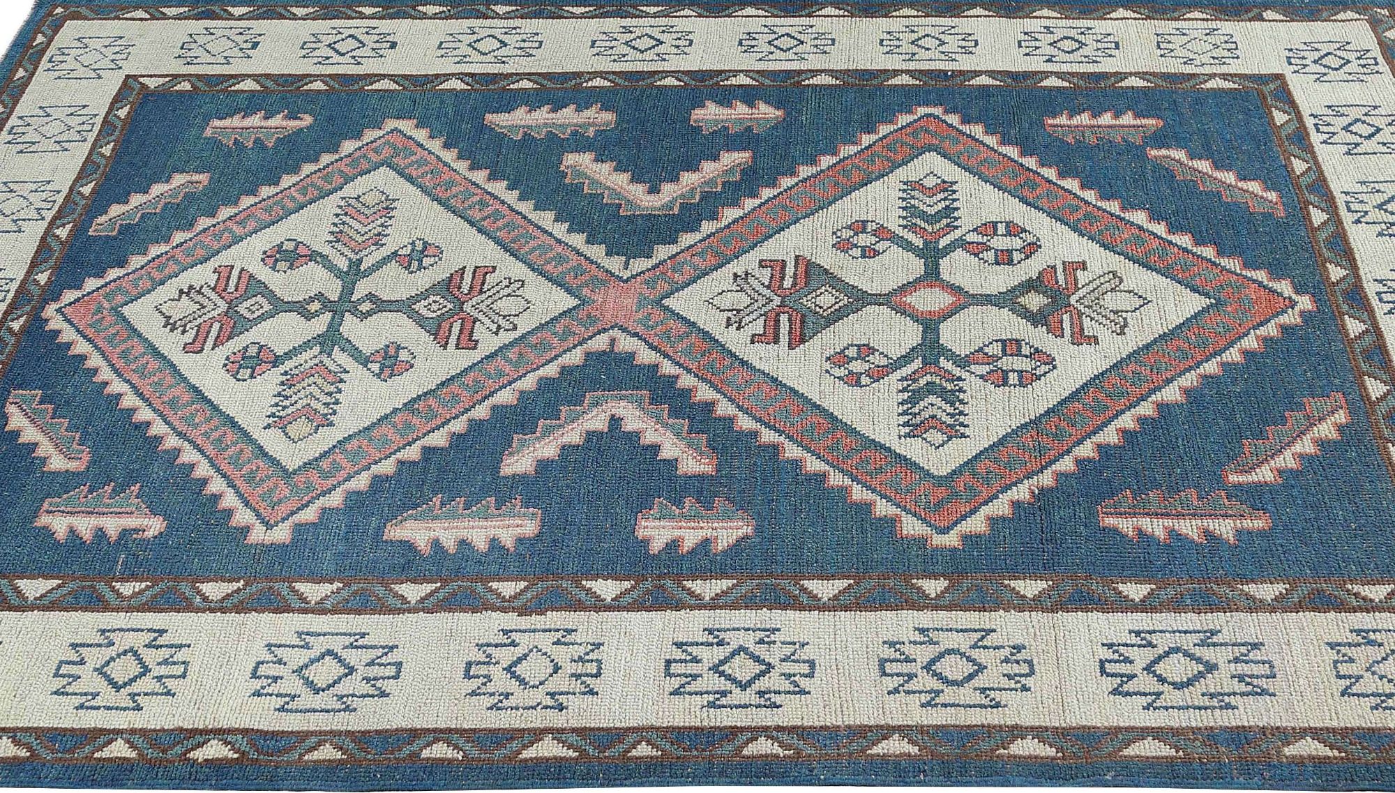 Thumbnail 6 for Turkey Oushak Tribal Rug 95450