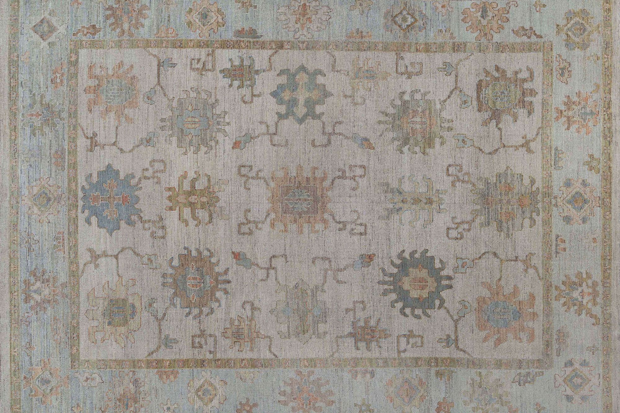 Thumbnail 4 for Turkey Oushak Tribal Rug 95451