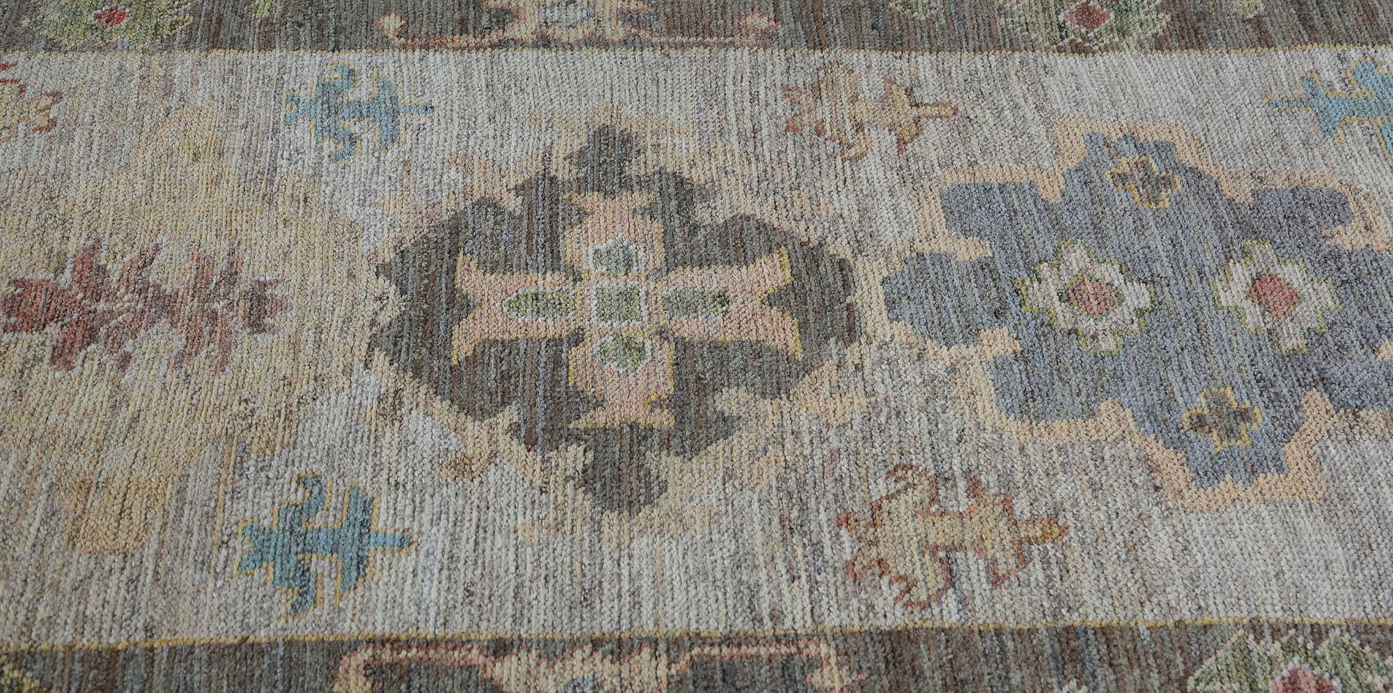 Thumbnail 3 for Turkey Oushak Tribal Rug 95456