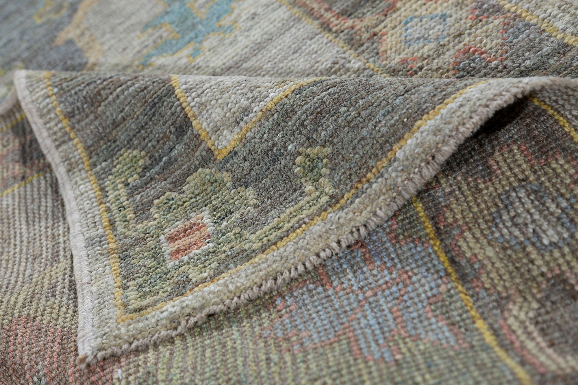 Thumbnail 13 for Turkey Oushak Tribal Rug 95456