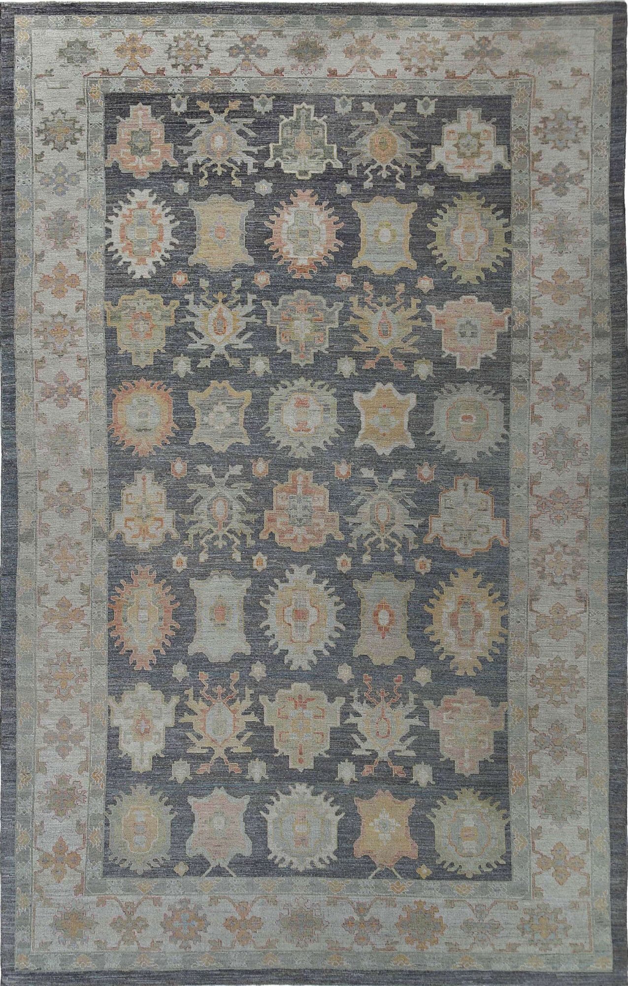 Thumbnail 10 for Turkey Oushak Tribal Rug 95460