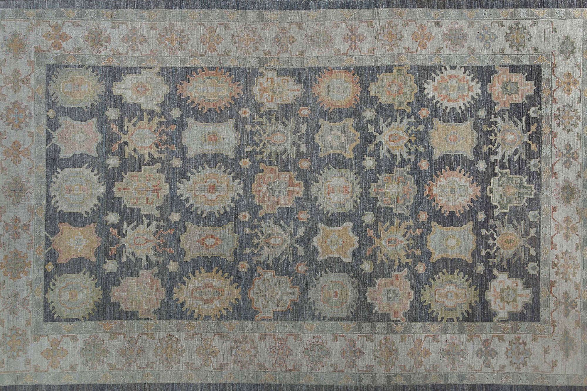 Thumbnail 4 for Turkey Oushak Tribal Rug 95460