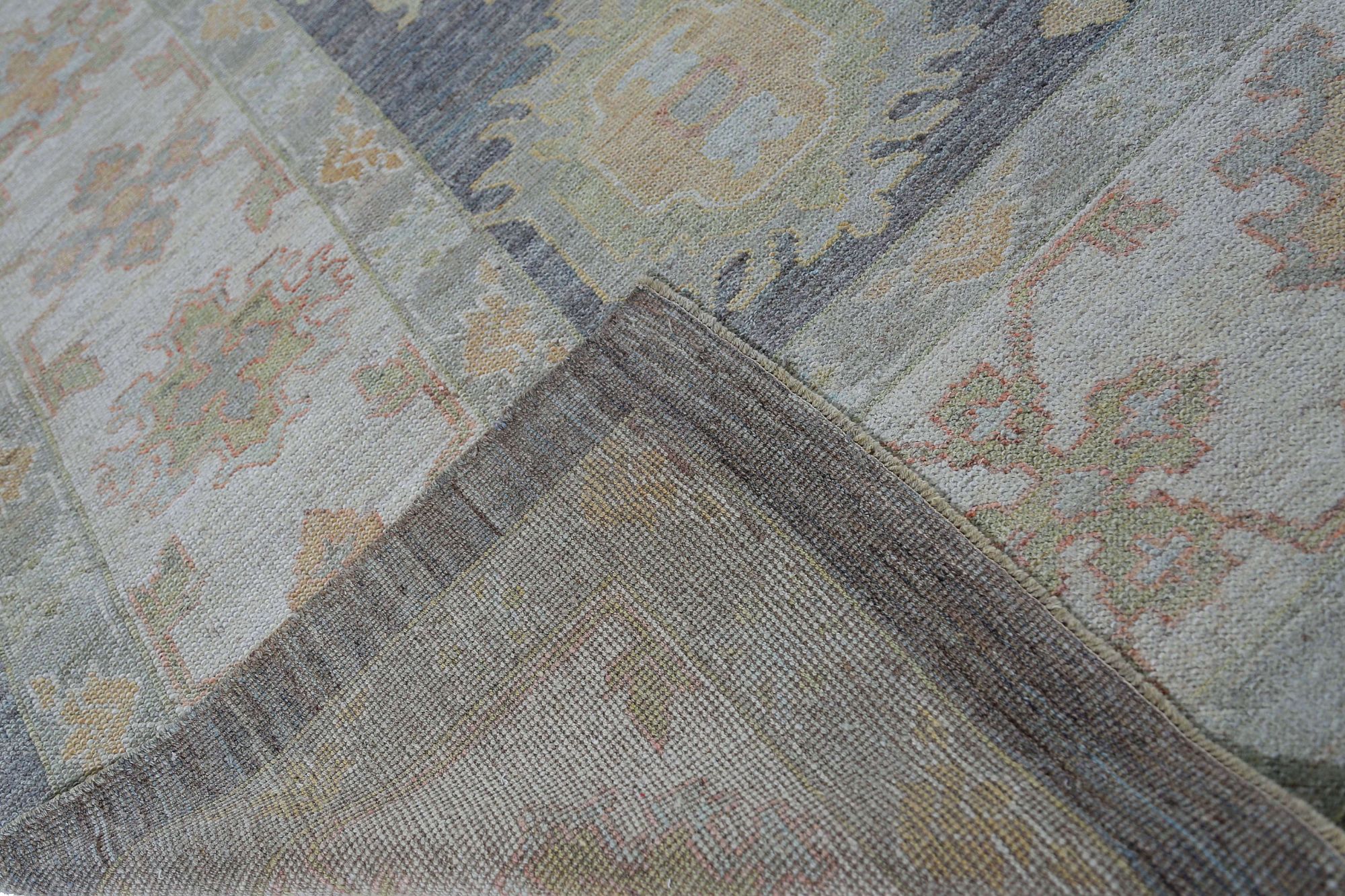 Thumbnail 11 for Turkey Oushak Tribal Rug 95460