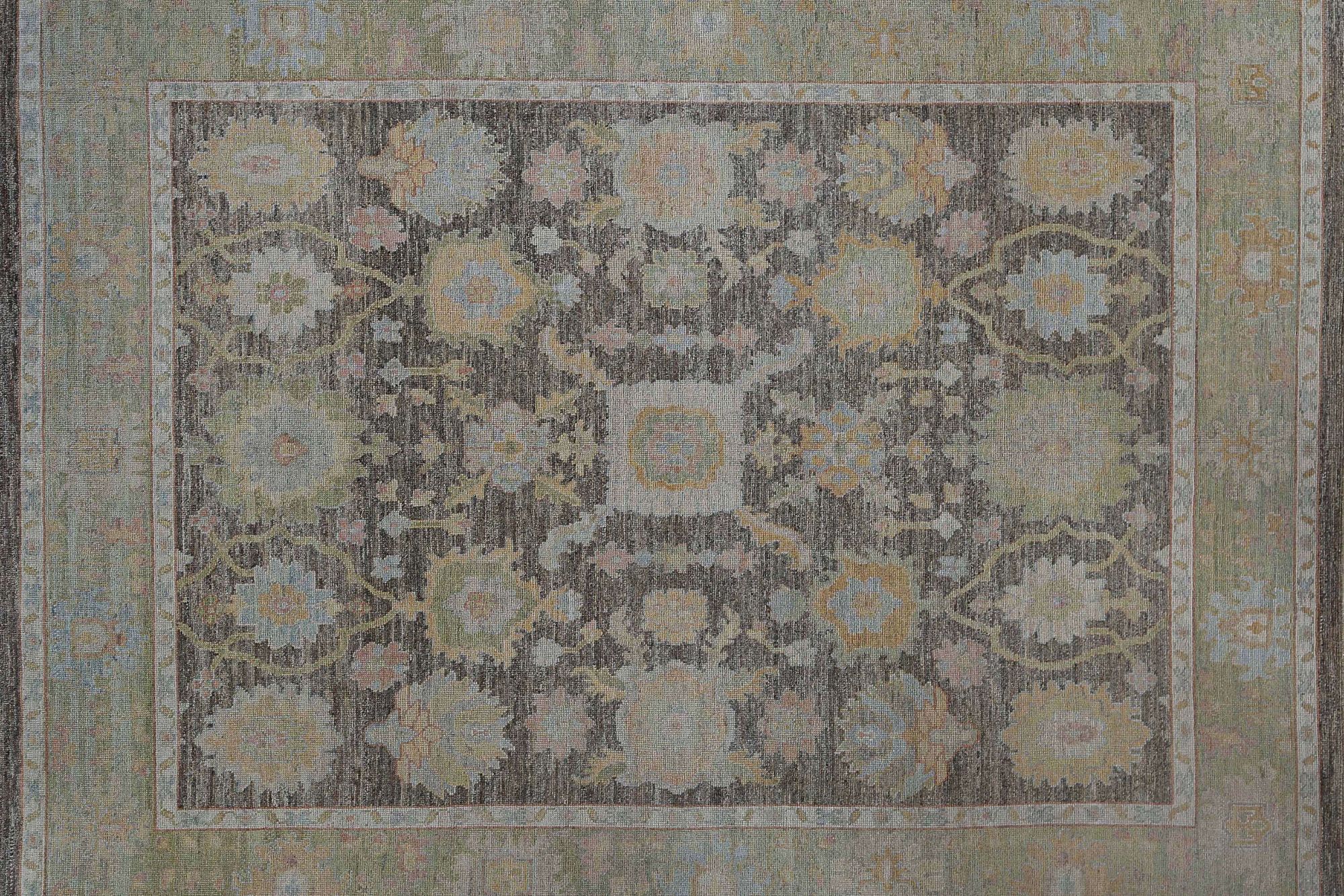 Thumbnail 3 for Turkey Oushak Tribal Rug 95461