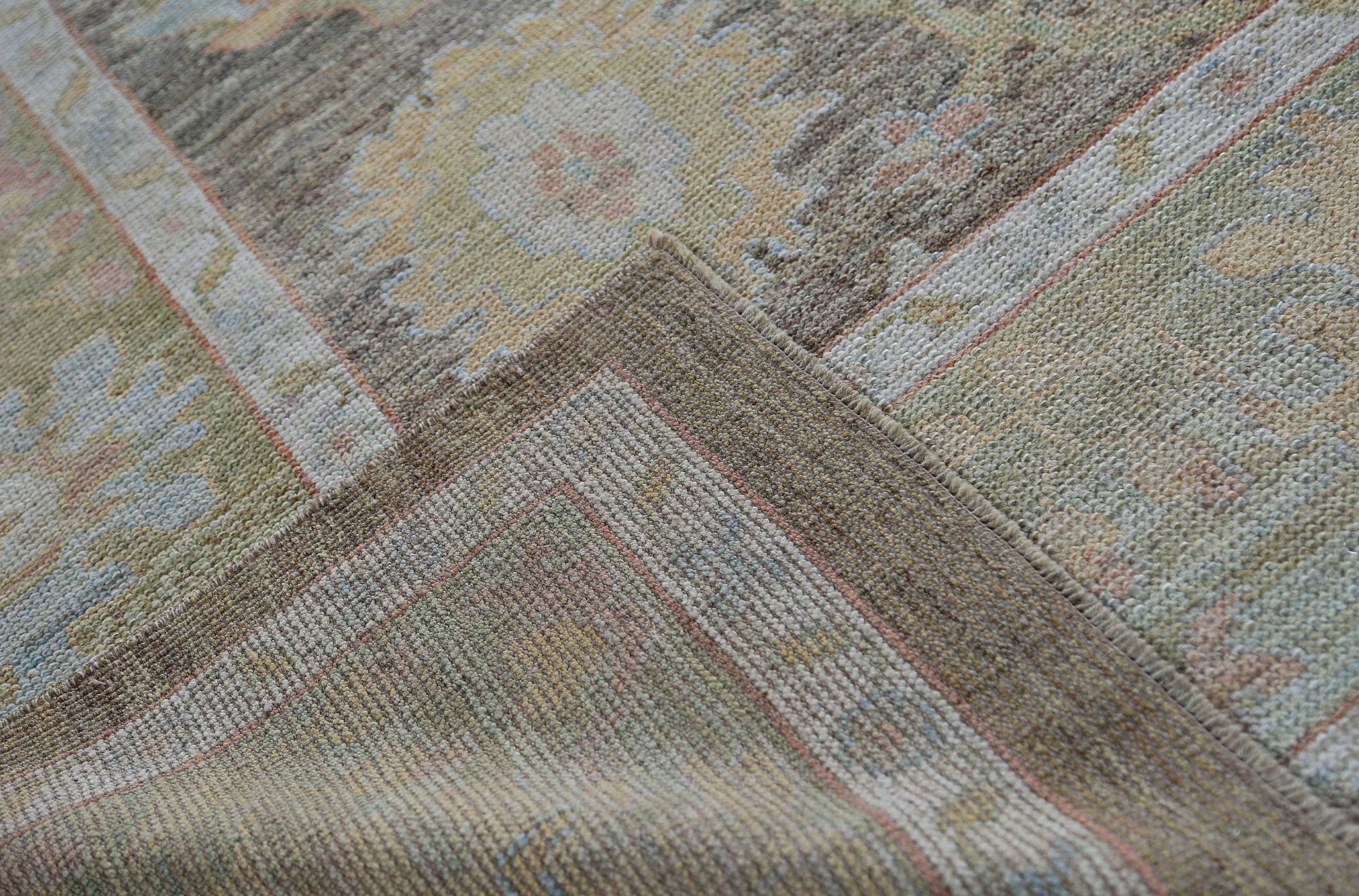 Thumbnail 11 for Turkey Oushak Tribal Rug 95461