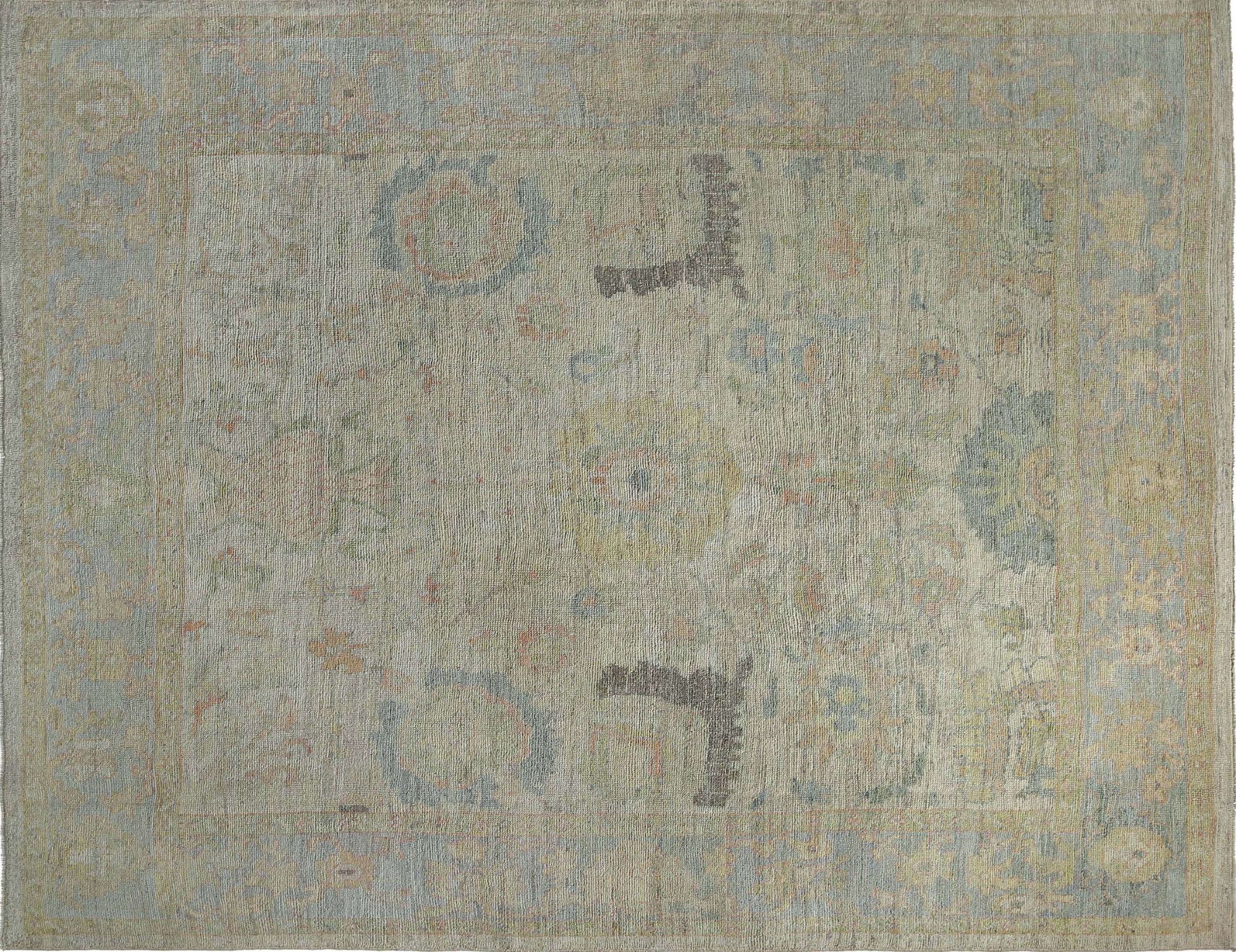 Thumbnail 3 for Turkey Oushak Tribal Rug 95469