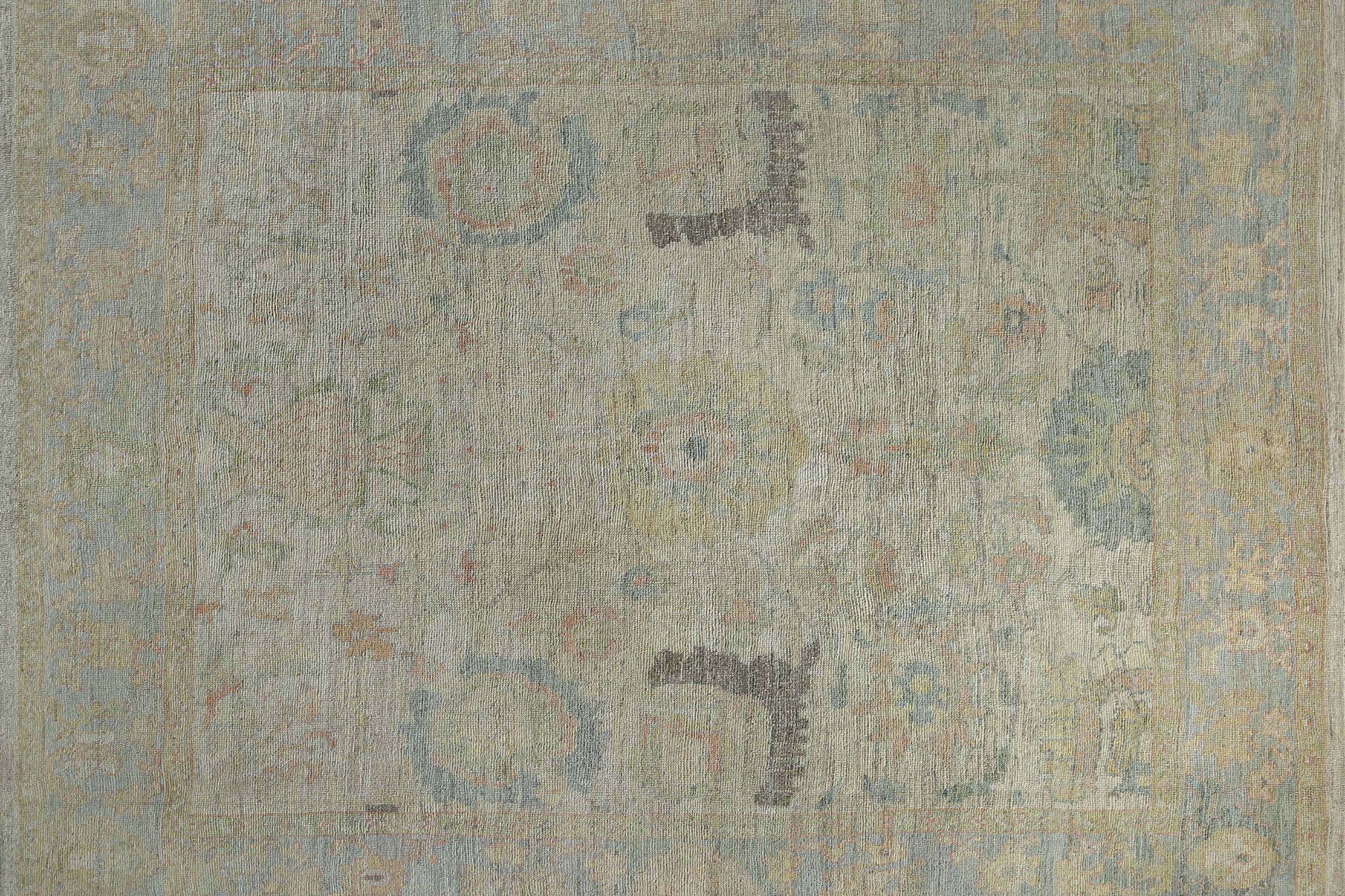 Thumbnail 4 for Turkey Oushak Tribal Rug 95469