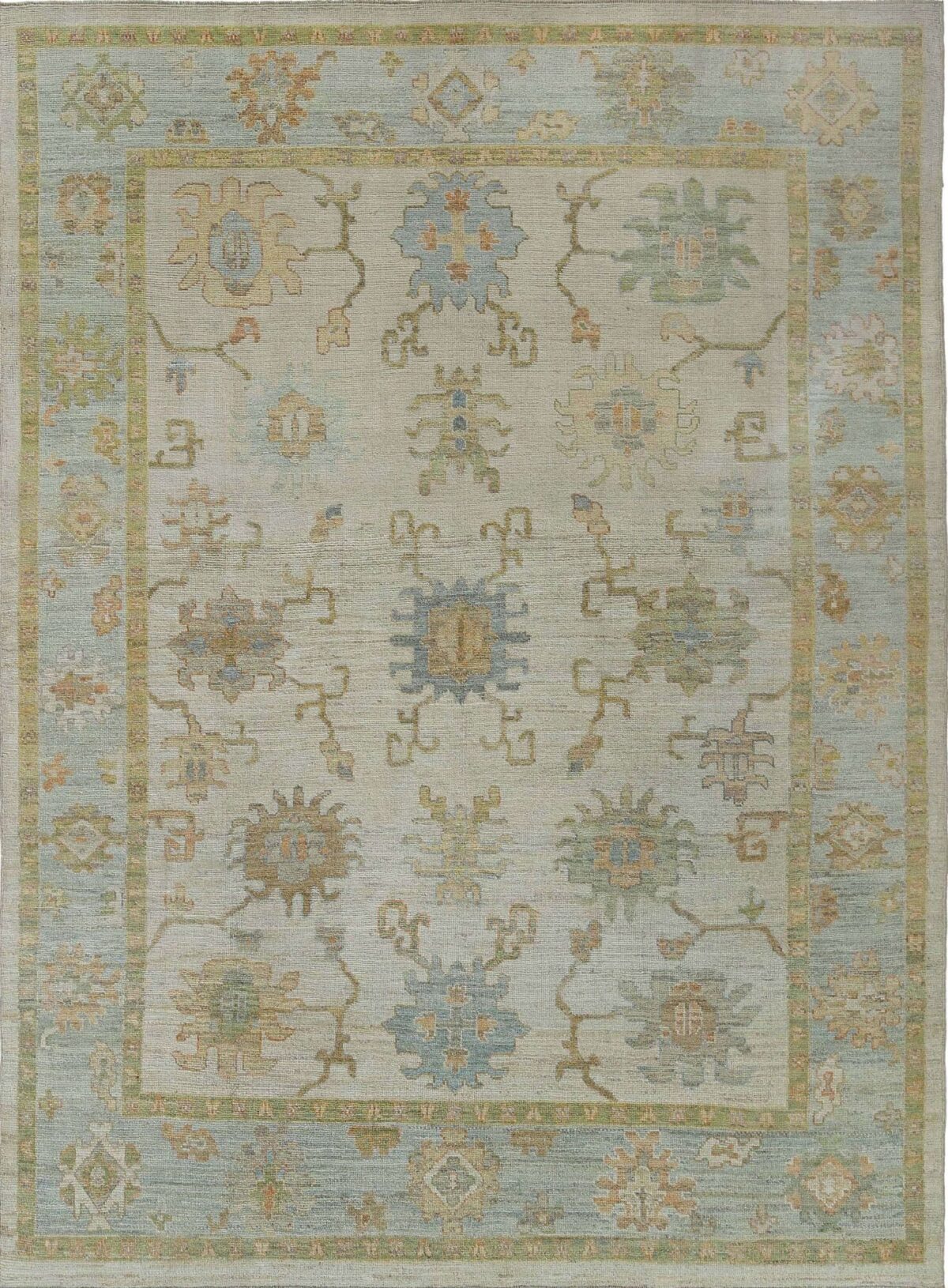 Thumbnail 15 for Turkey Oushak Tribal Rug 95471