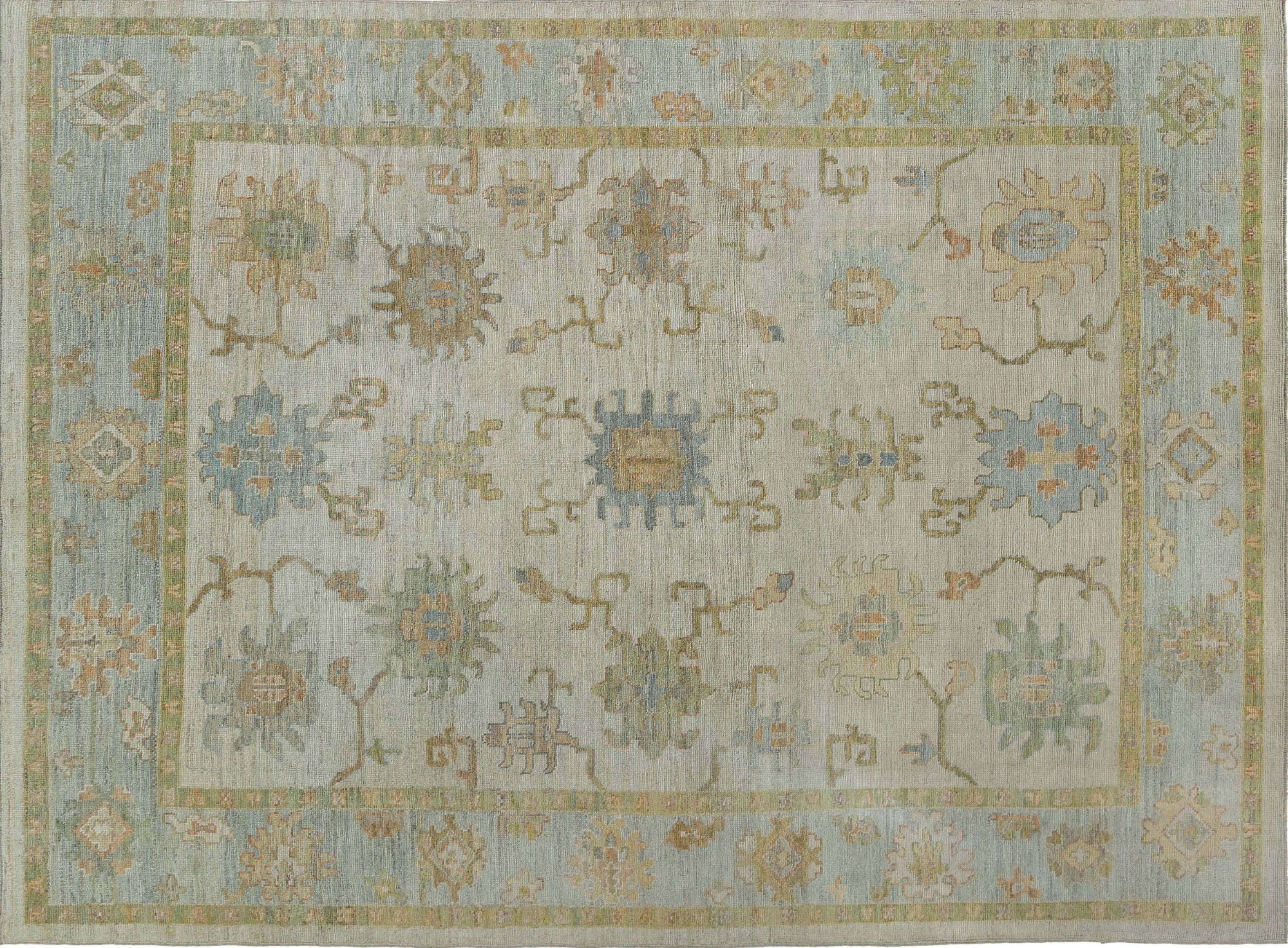 Thumbnail 2 for Turkey Oushak Tribal Rug 95471