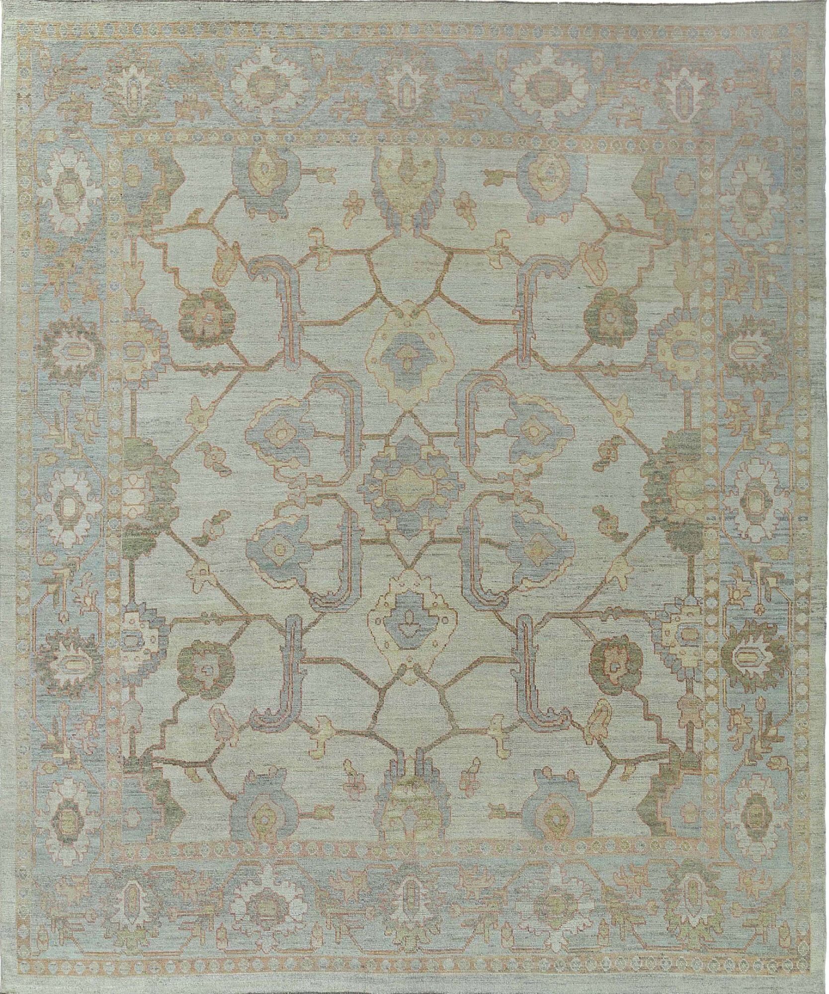 Thumbnail 2 for Turkey Oushak Tribal Rug 95472