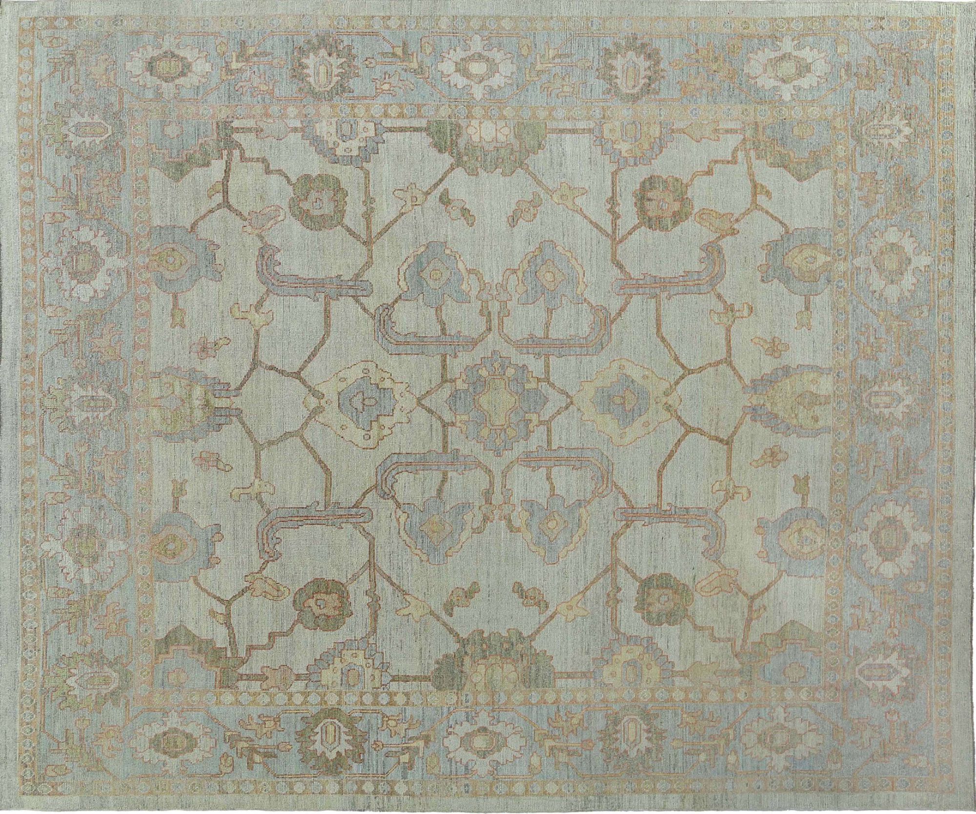 Thumbnail 5 for Turkey Oushak Tribal Rug 95472