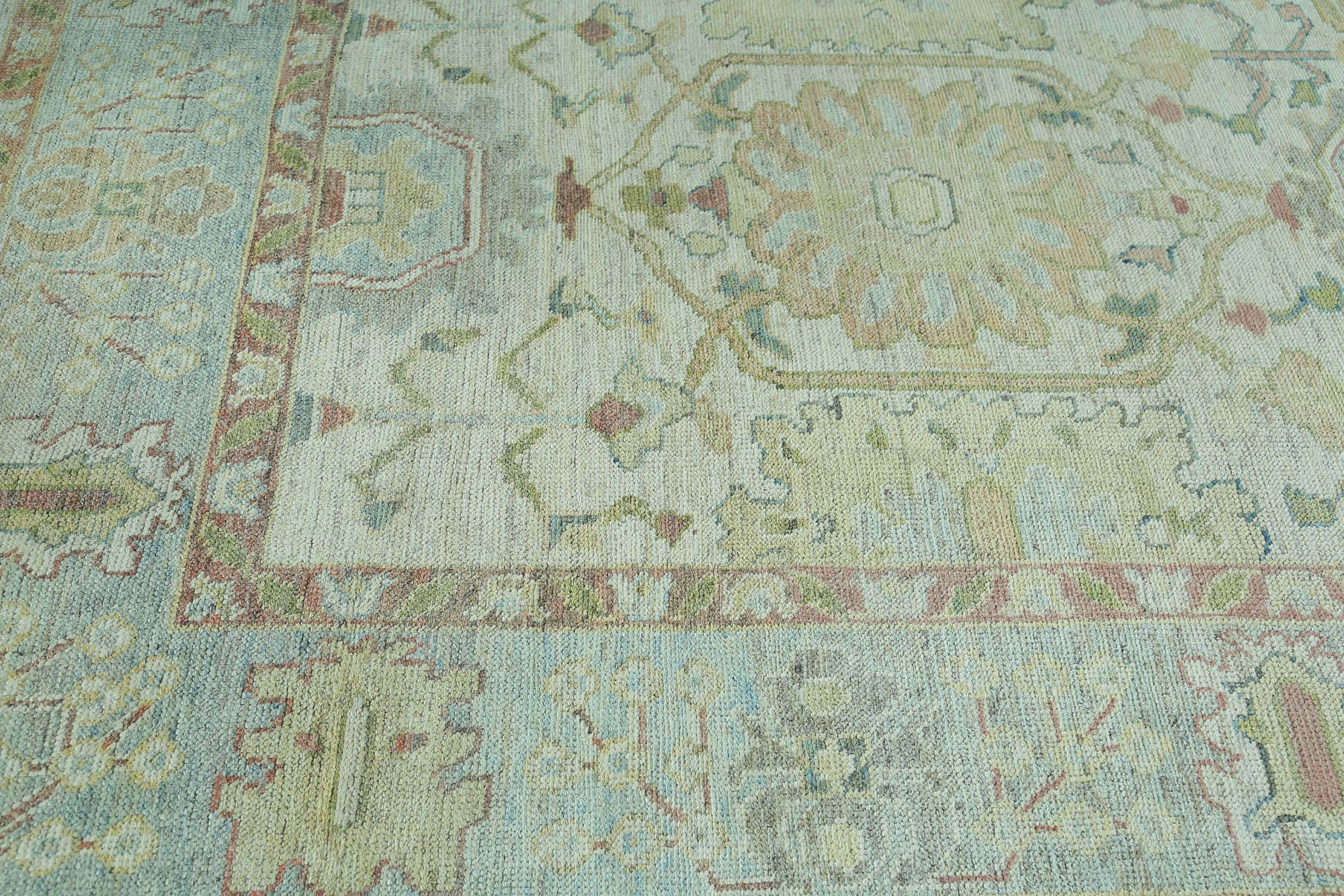 Thumbnail 3 for Turkey Oushak Tribal Rug 95473