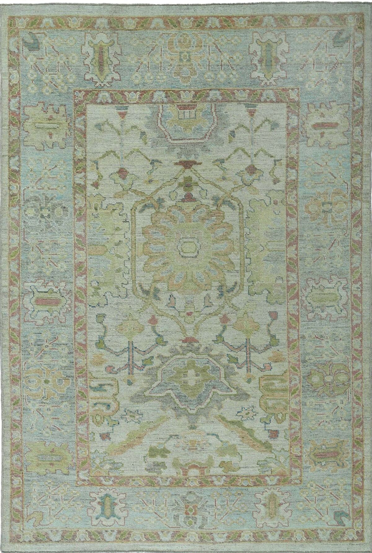 Thumbnail 12 for Turkey Oushak Tribal Rug 95473