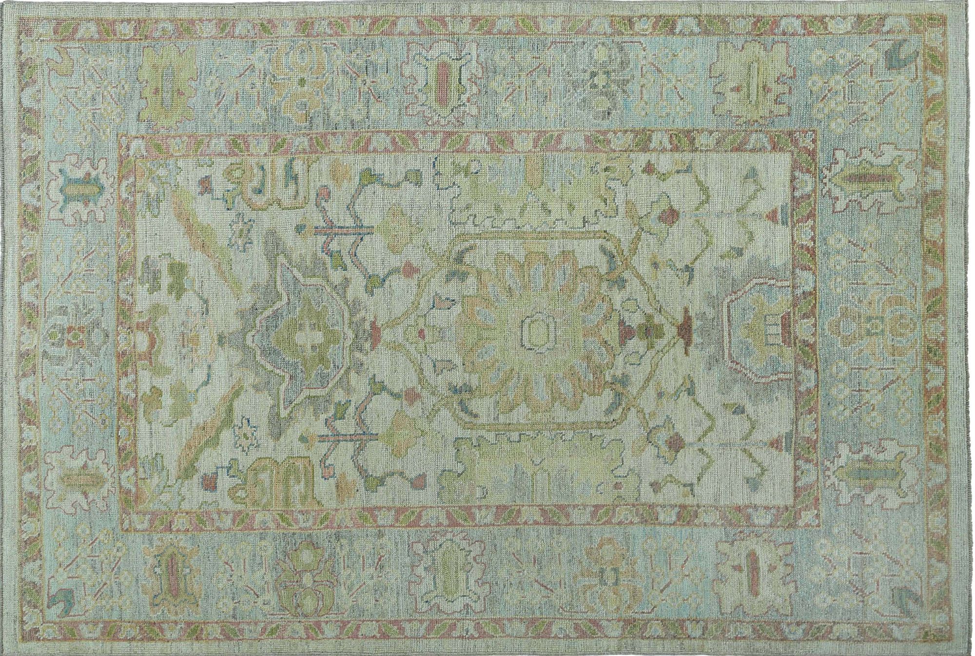 Thumbnail 7 for Turkey Oushak Tribal Rug 95473