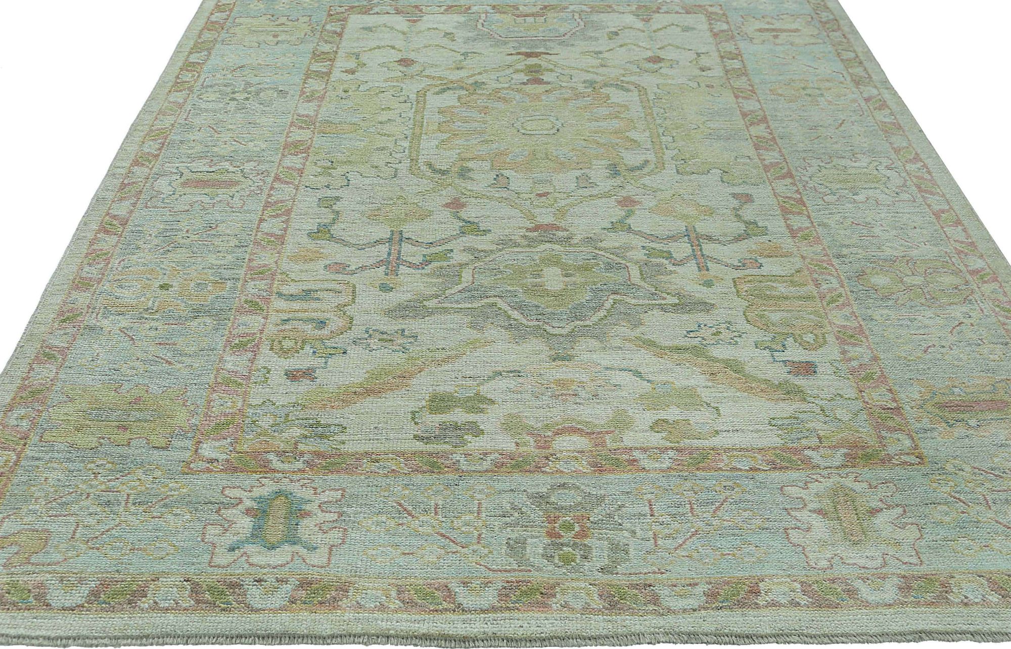 Thumbnail 10 for Turkey Oushak Tribal Rug 95473