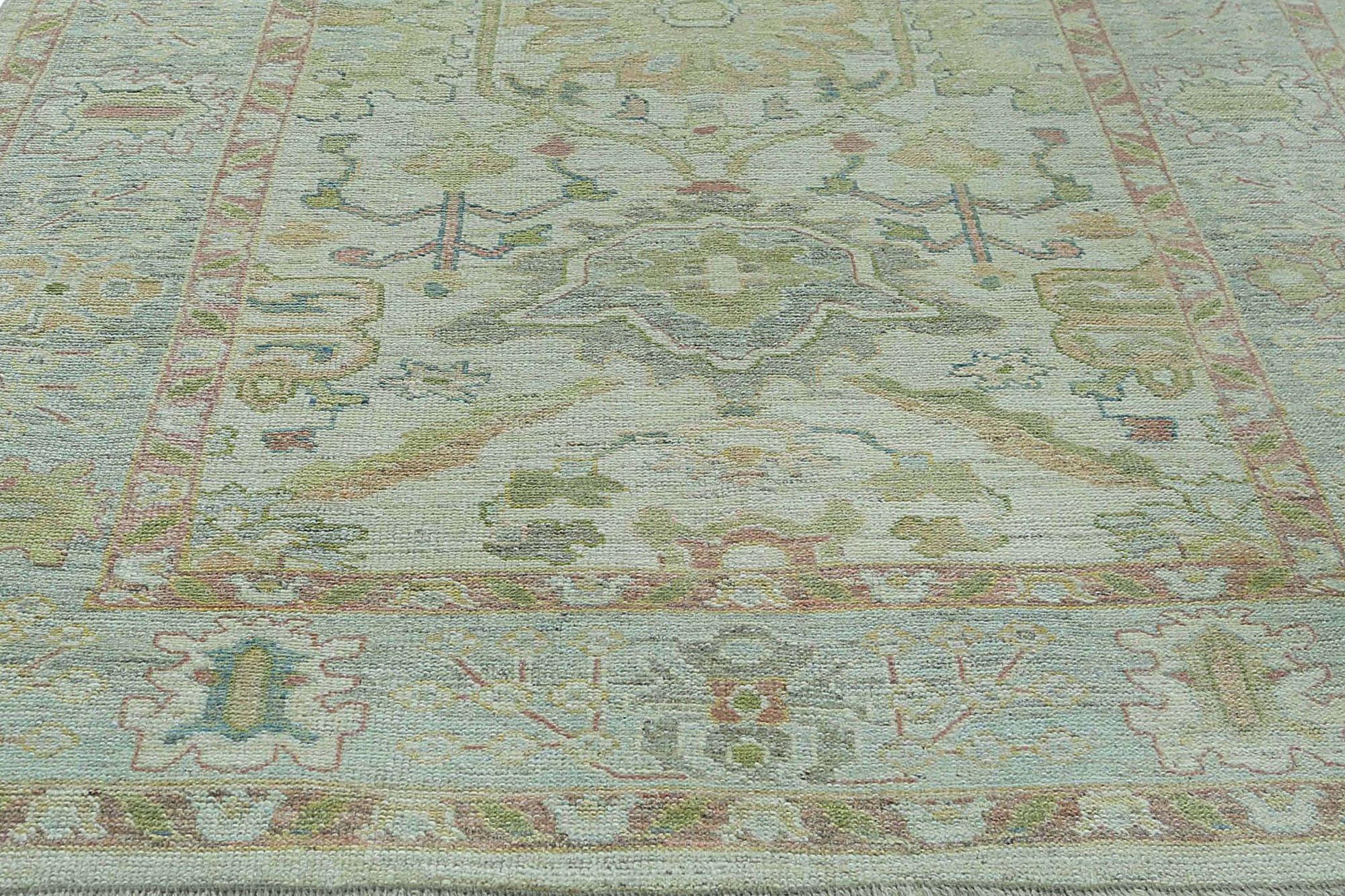 Thumbnail 8 for Turkey Oushak Tribal Rug 95473