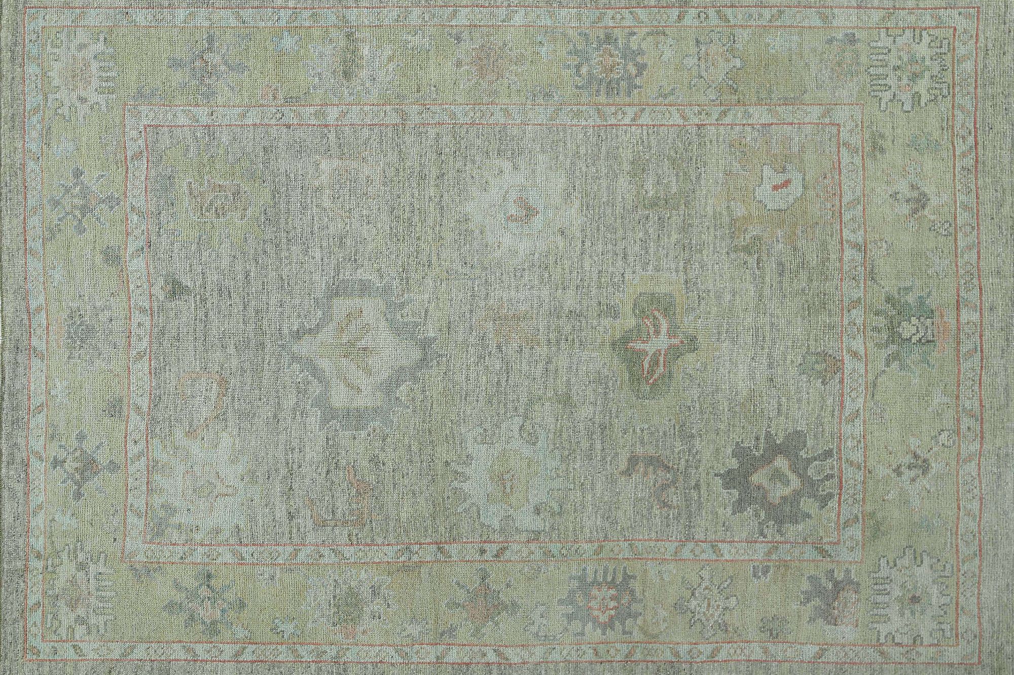 Thumbnail 2 for Turkey Oushak Tribal Rug 95475