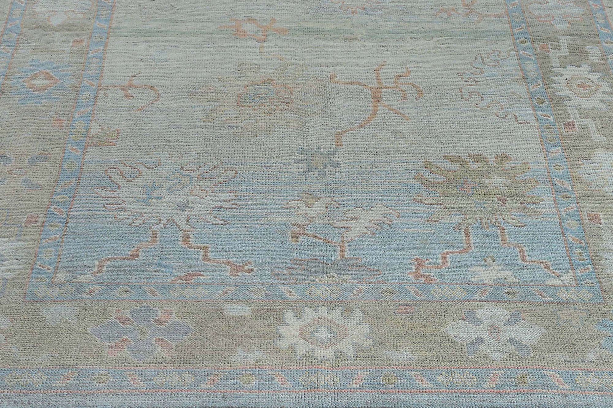 Thumbnail 12 for Turkey Oushak Tribal Rug 95477