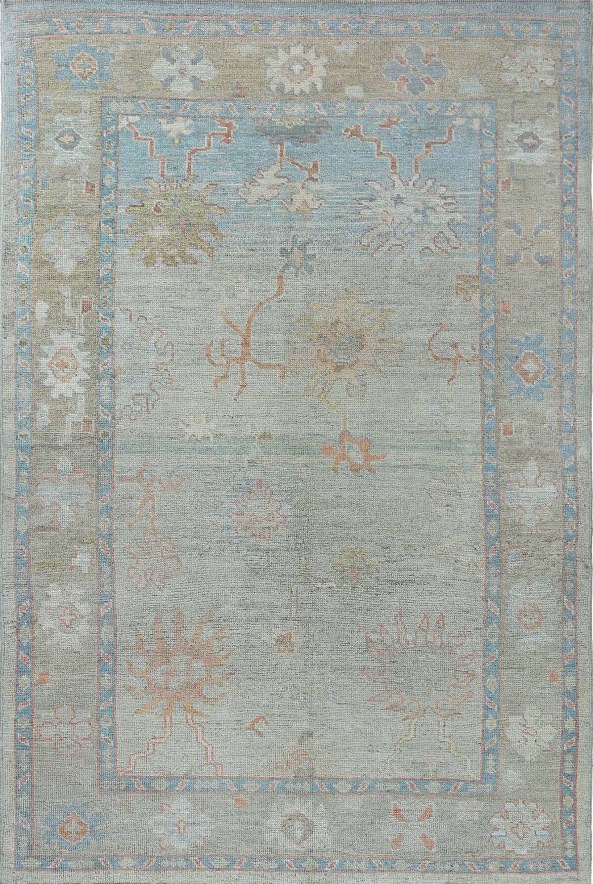 Thumbnail 15 for Turkey Oushak Tribal Rug 95477