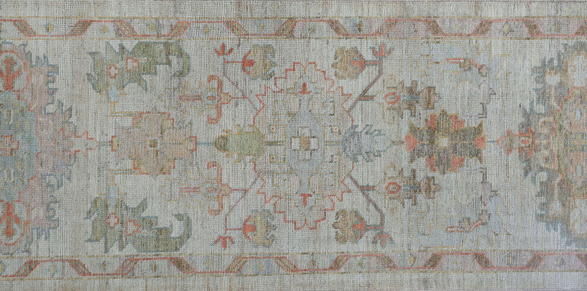 Thumbnail 4 for Turkey Oushak Tribal Rug 95485