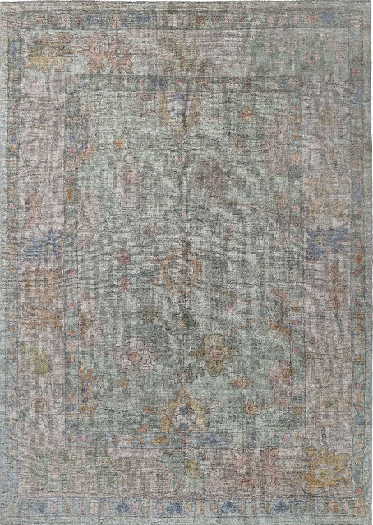 Thumbnail 14 for Turkey Oushak Tribal Rug 95489