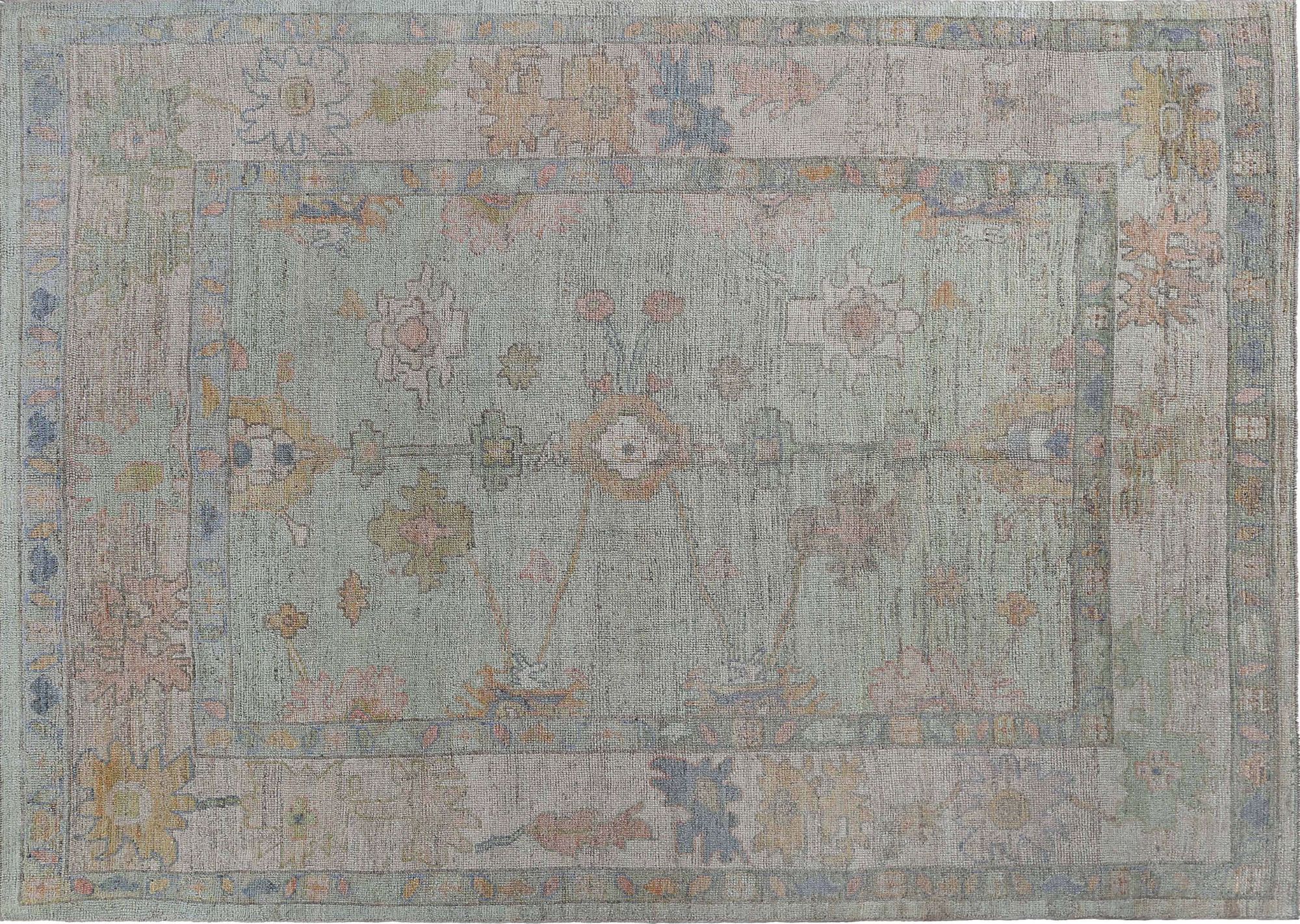 Thumbnail 4 for Turkey Oushak Tribal Rug 95489