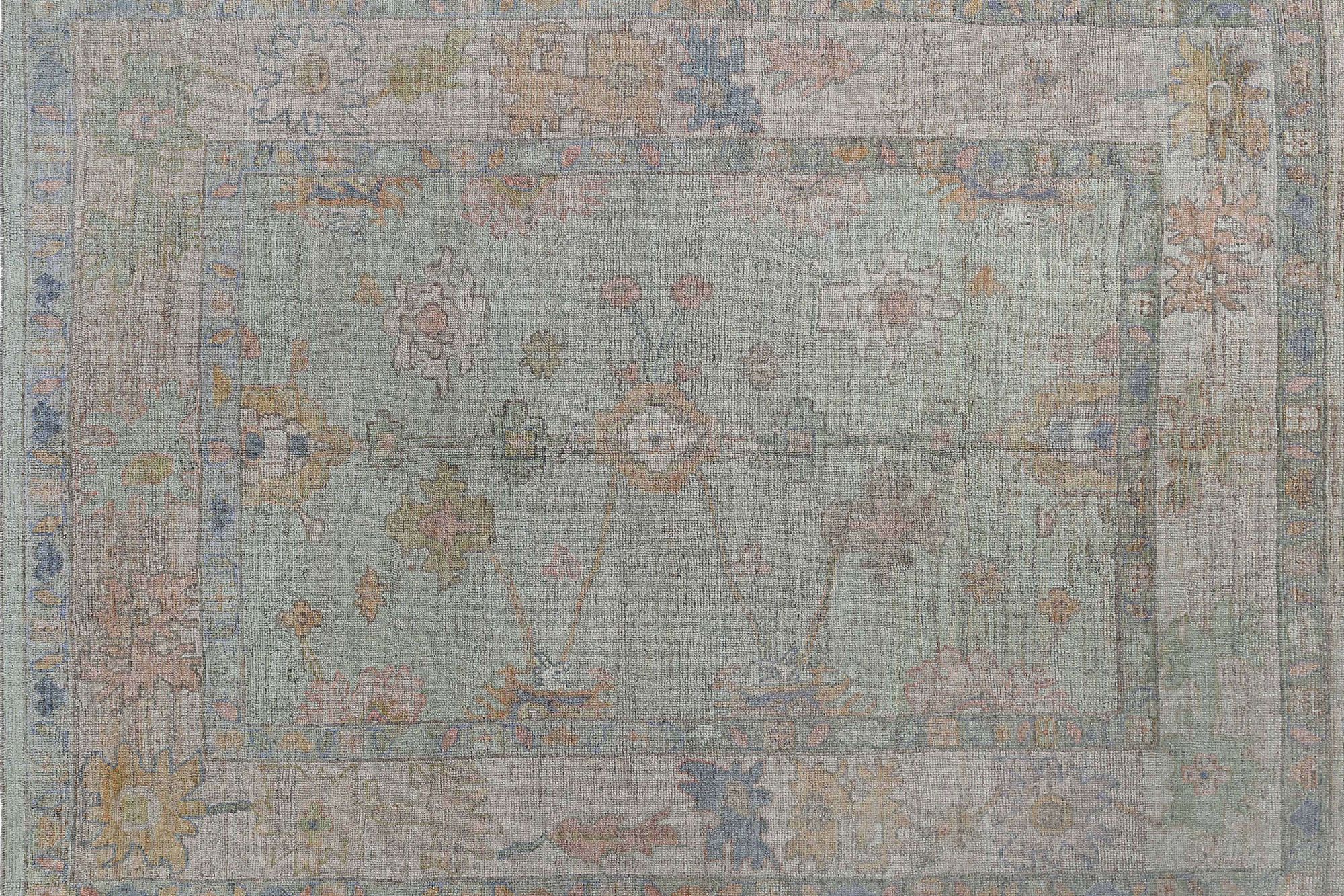 Thumbnail 2 for Turkey Oushak Tribal Rug 95489