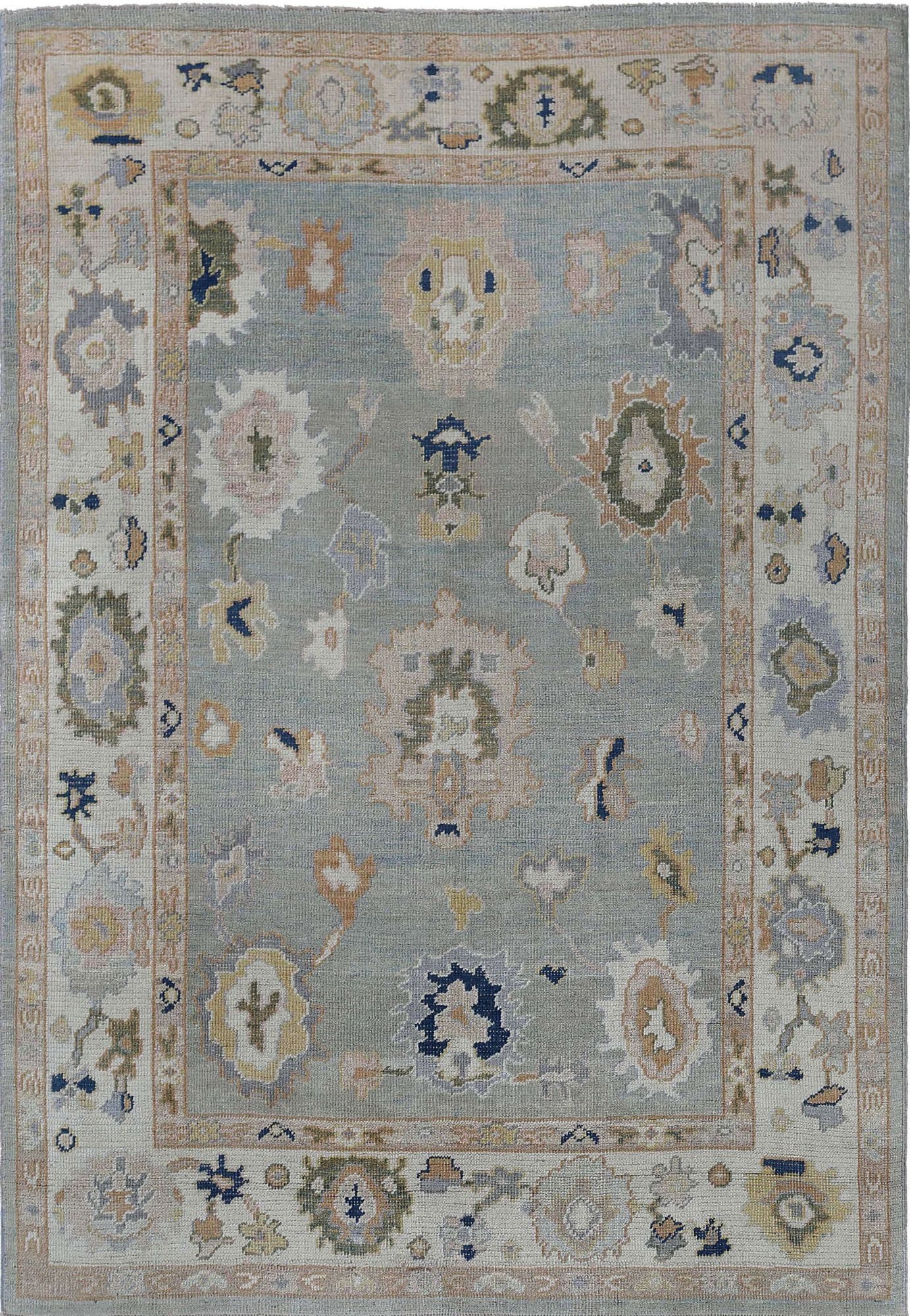 Thumbnail 7 for Turkey Oushak Tribal Rug 95495