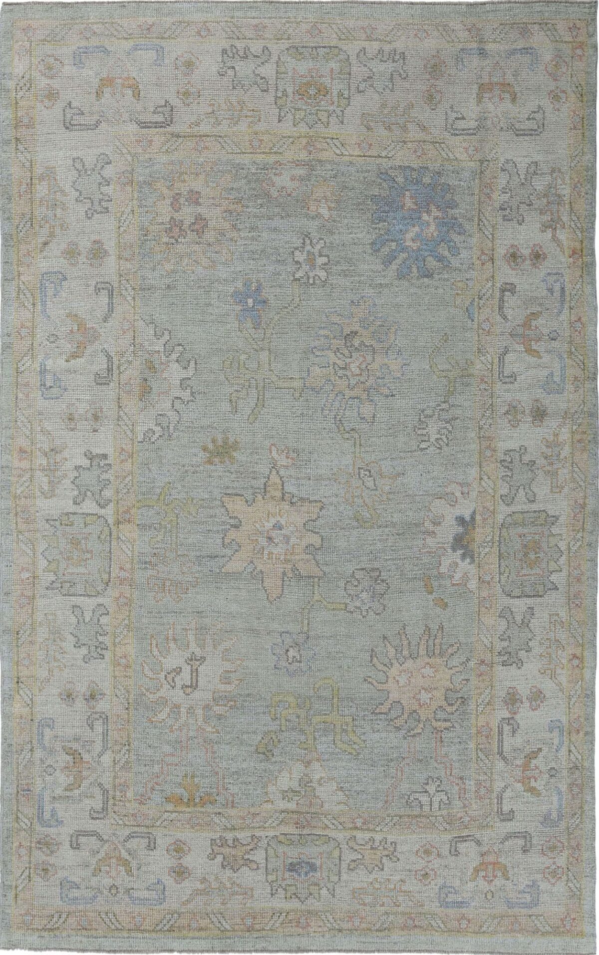 Thumbnail 14 for Turkey Oushak Tribal Rug 95514