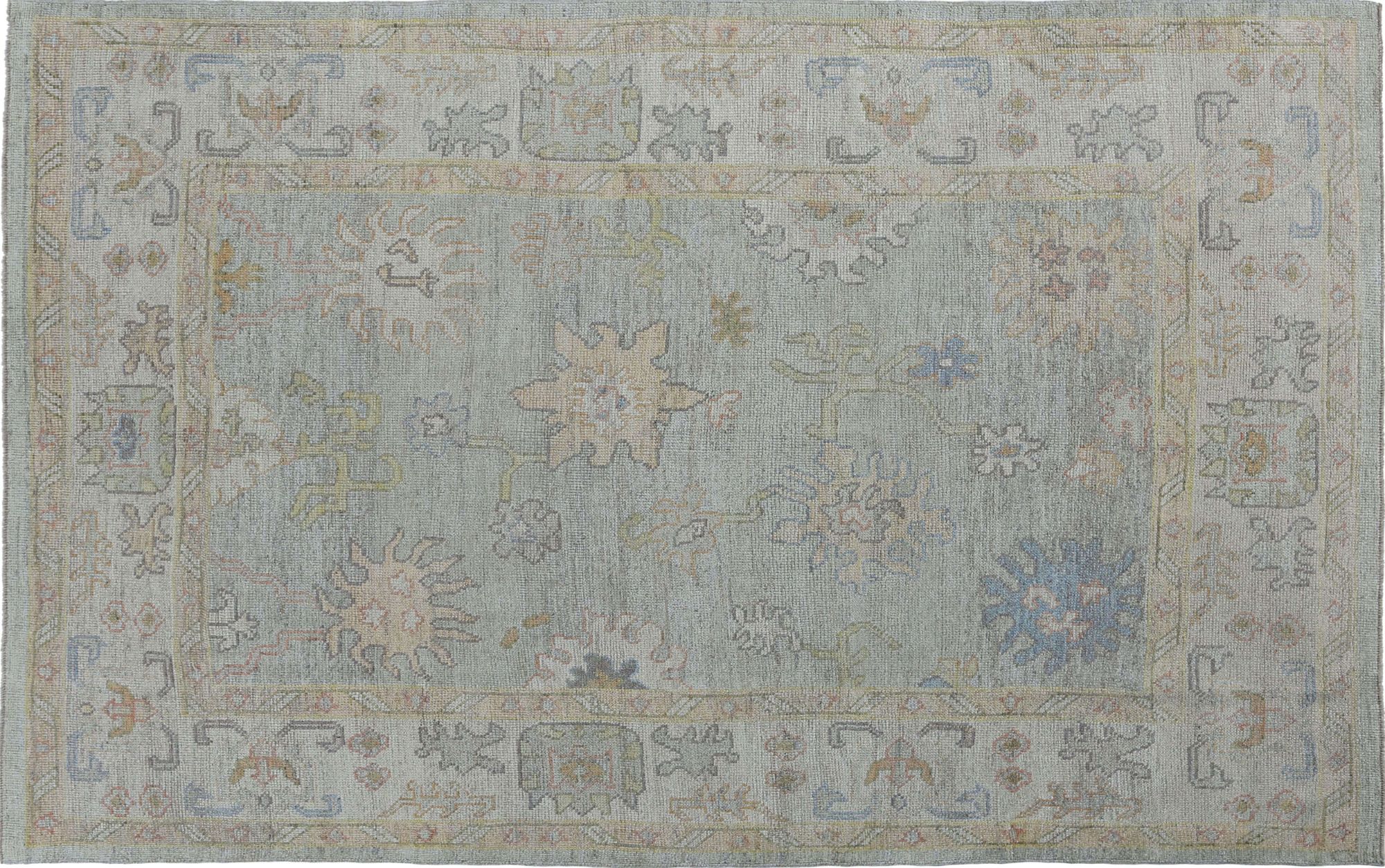 Thumbnail 8 for Turkey Oushak Tribal Rug 95514